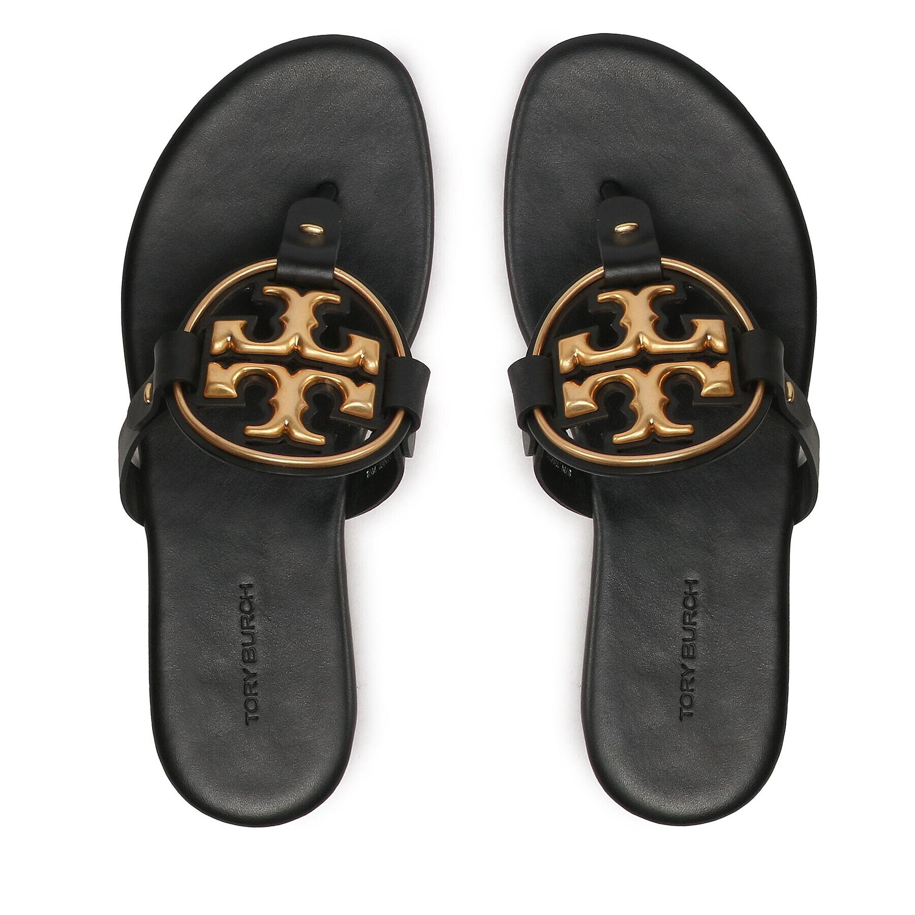 Tory Burch Žabky Metal Miller 136593 Čierna - Pepit.sk