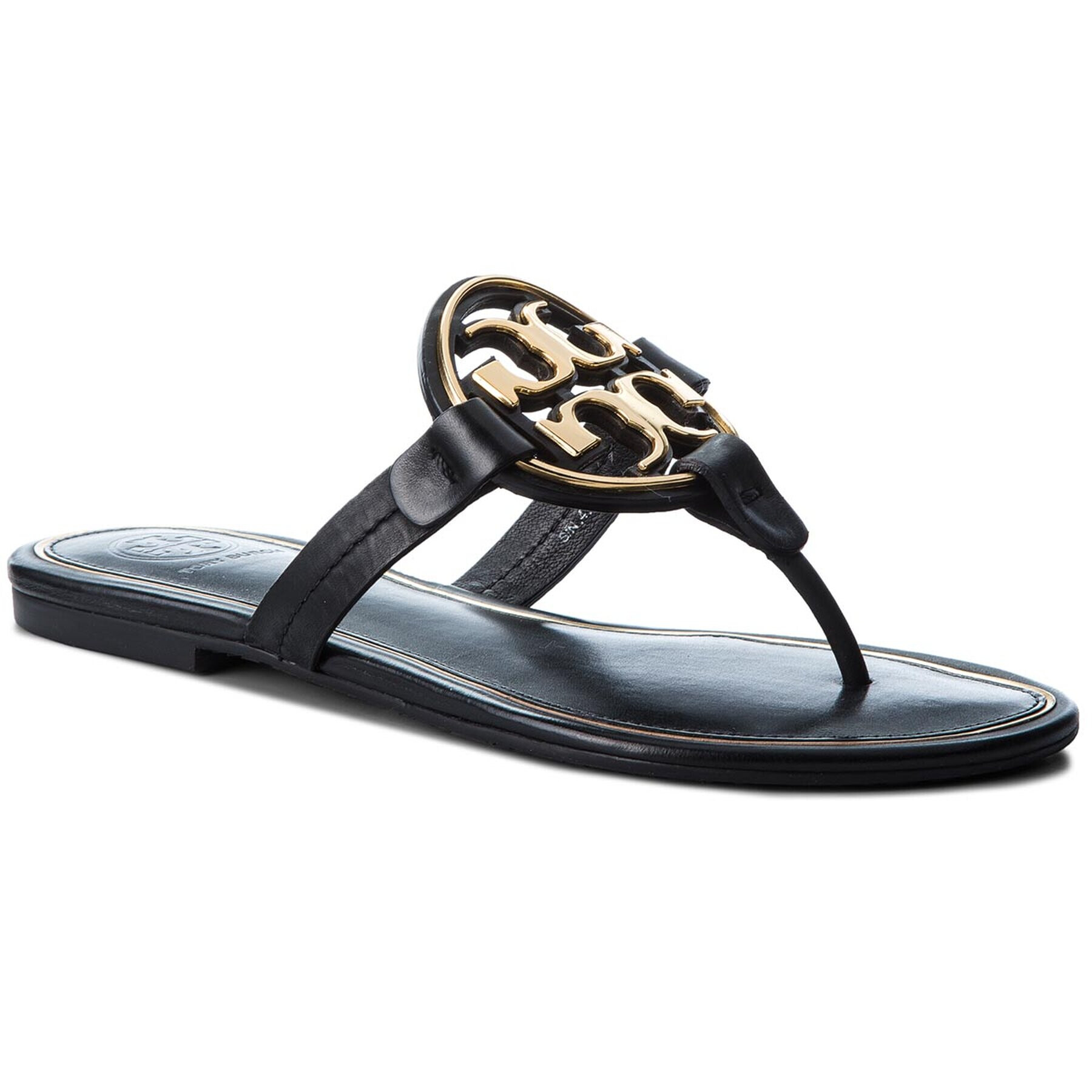 Tory Burch Žabky Metal Miller 47617 Čierna - Pepit.sk