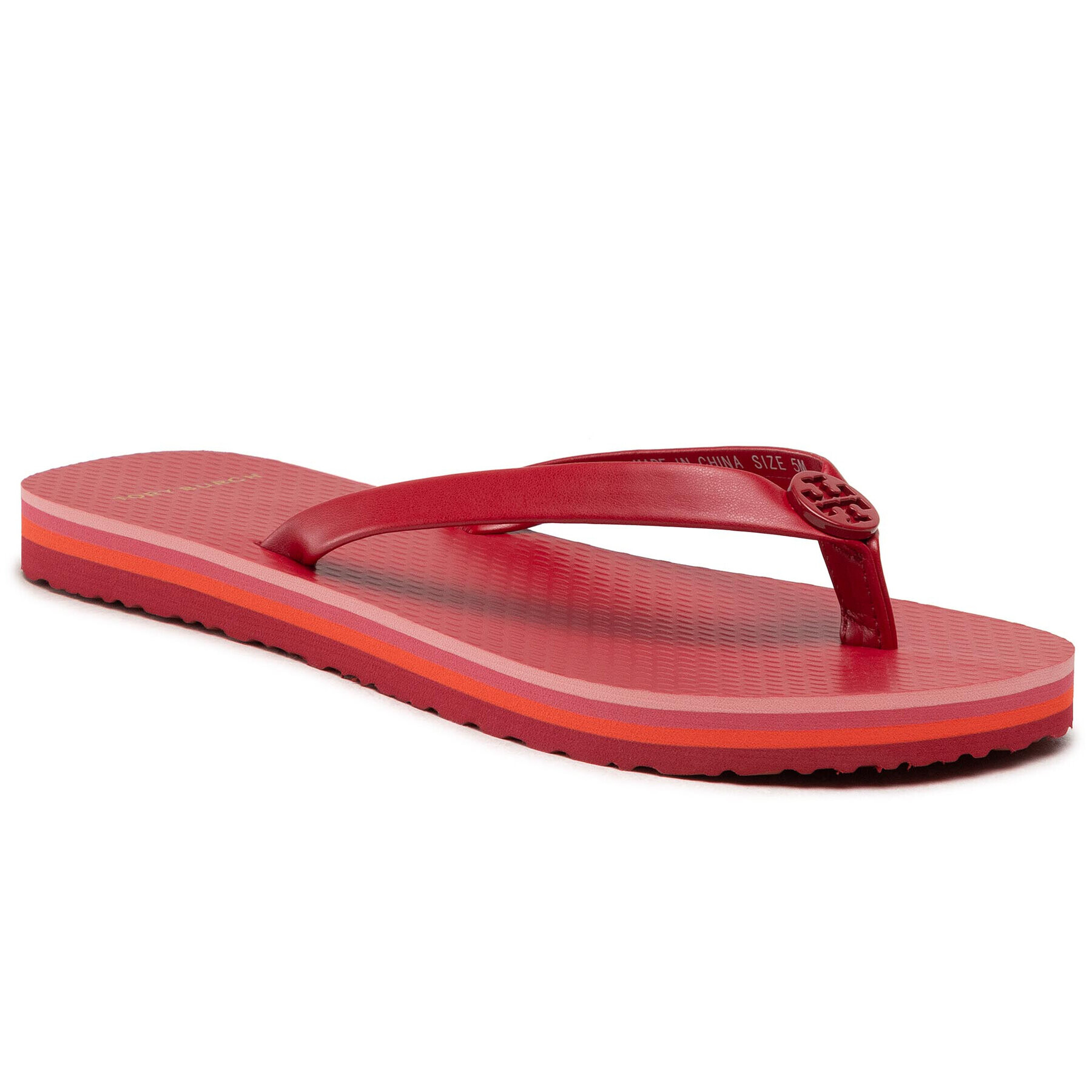 Tory Burch Žabky Mini Minnie Flip Flop 76732 Bordová - Pepit.sk