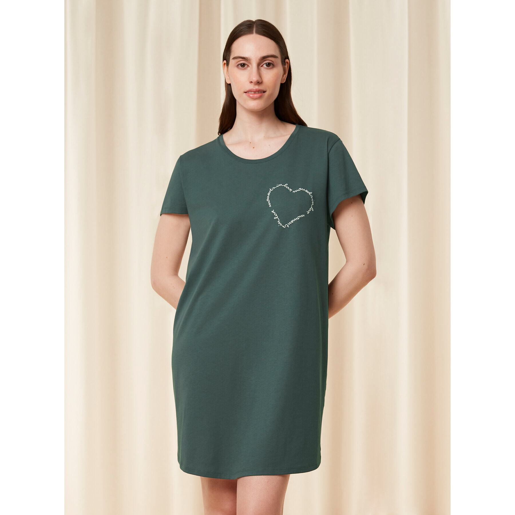 Triumph Nočná košeľa Nightdresses NDK 02 X 10215185 Zelená - Pepit.sk