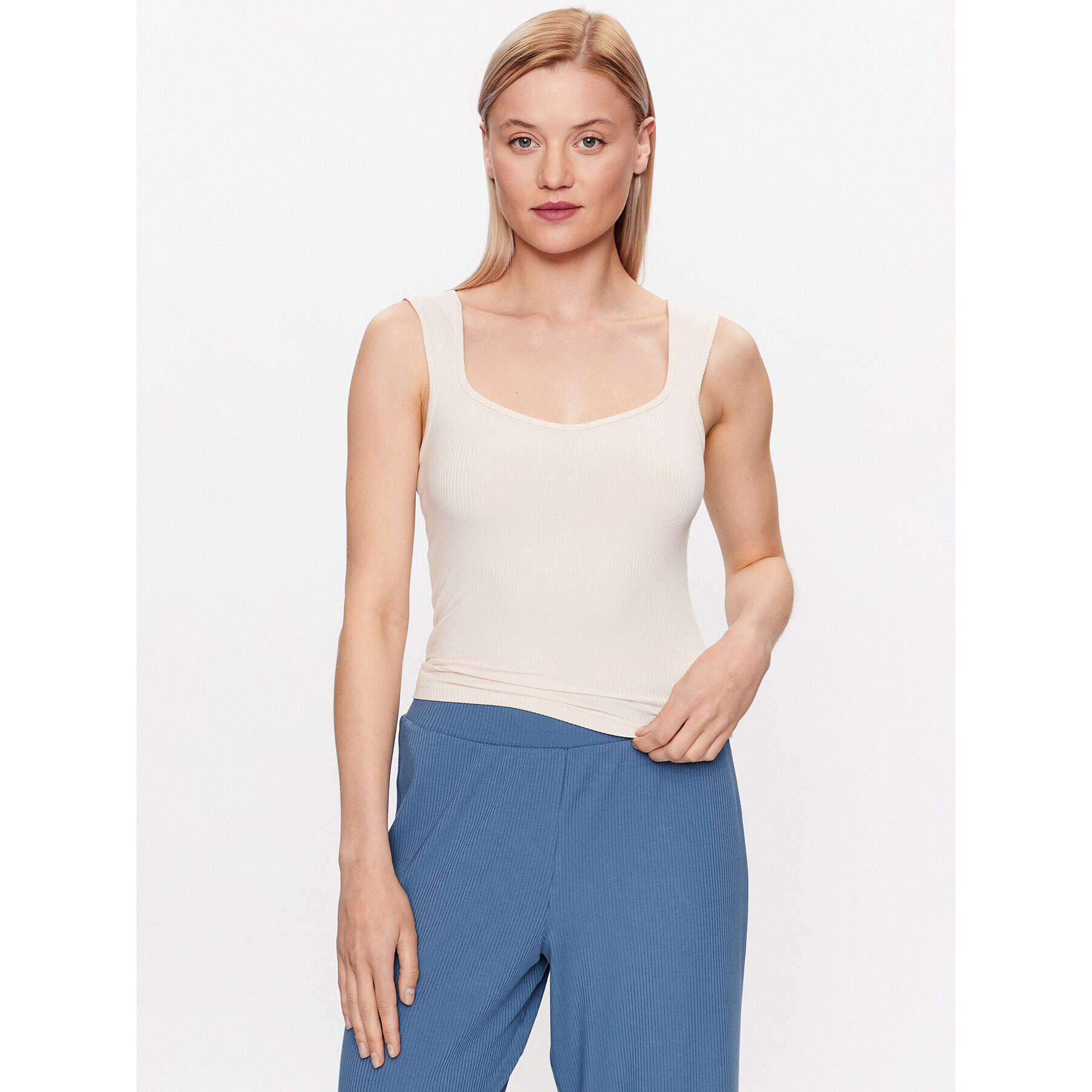 Triumph Pyžamový top Natural Spotlight Camisole 10214842 Écru Regular Fit - Pepit.sk