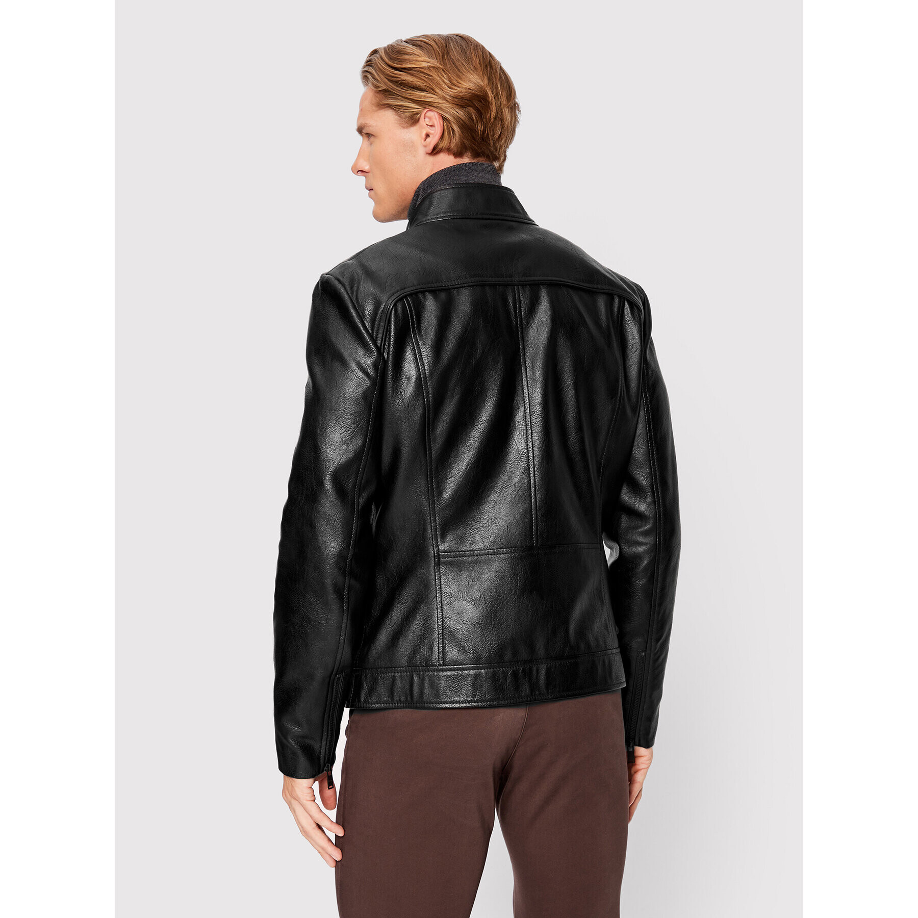 Trussardi Bunda z imitácie kože Biker 52S00760 Čierna Regular Fit - Pepit.sk