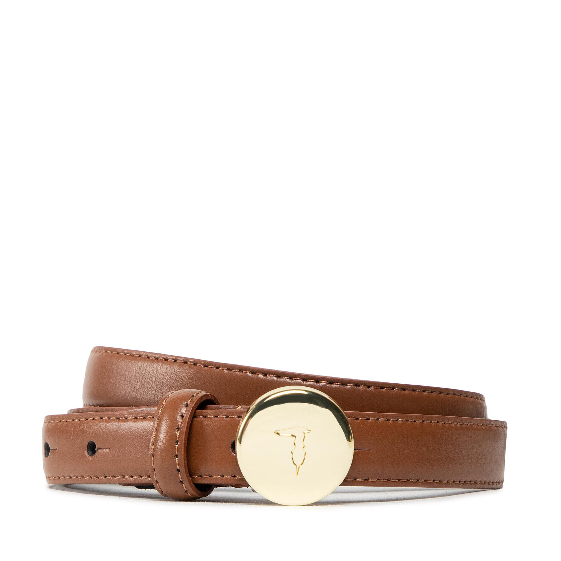 Trussardi Dámsky opasok Belt H2 Cm Oval 75L00179 Hnedá - Pepit.sk