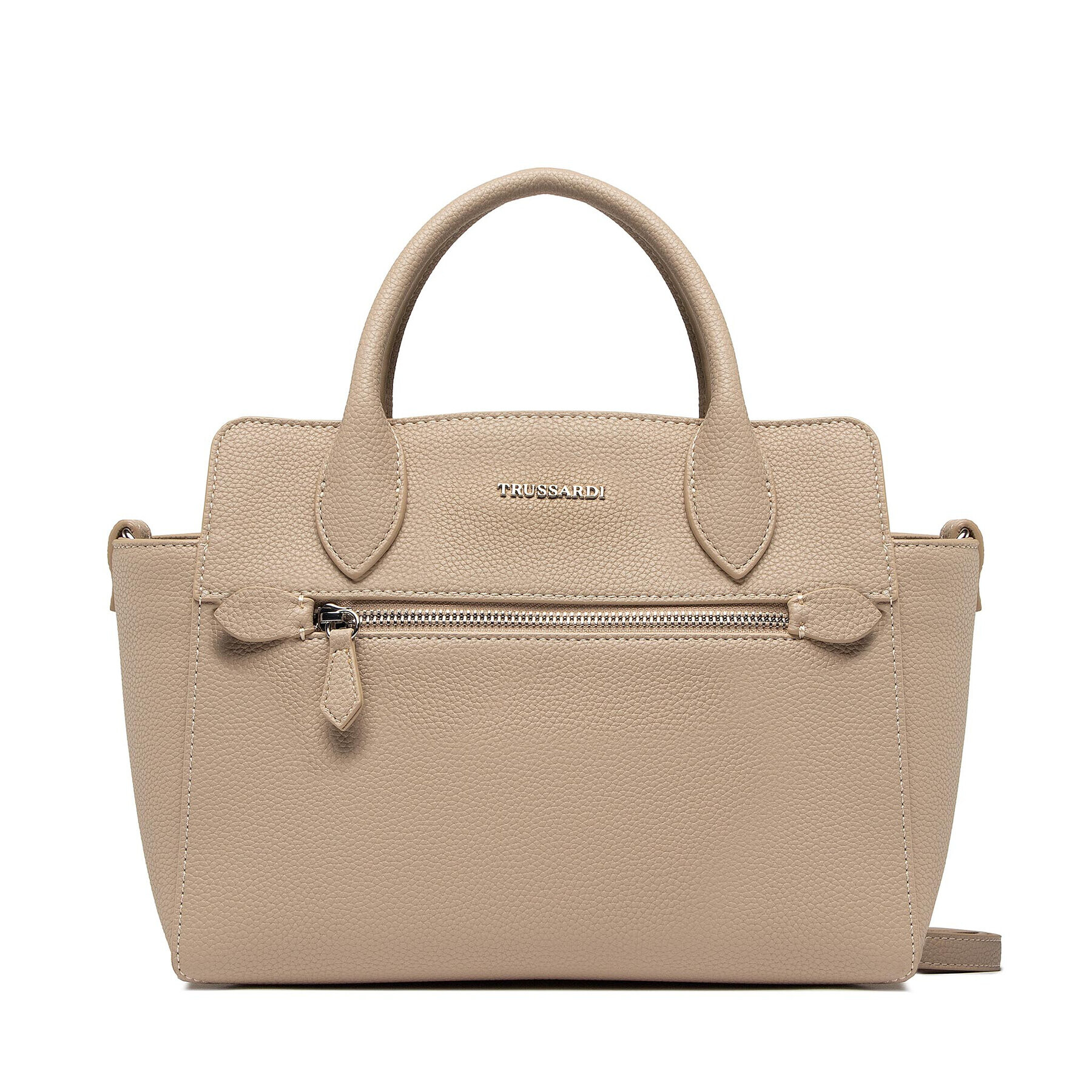 Trussardi Kabelka New Lily Tote Md Full Grain 75B01419 Béžová - Pepit.sk