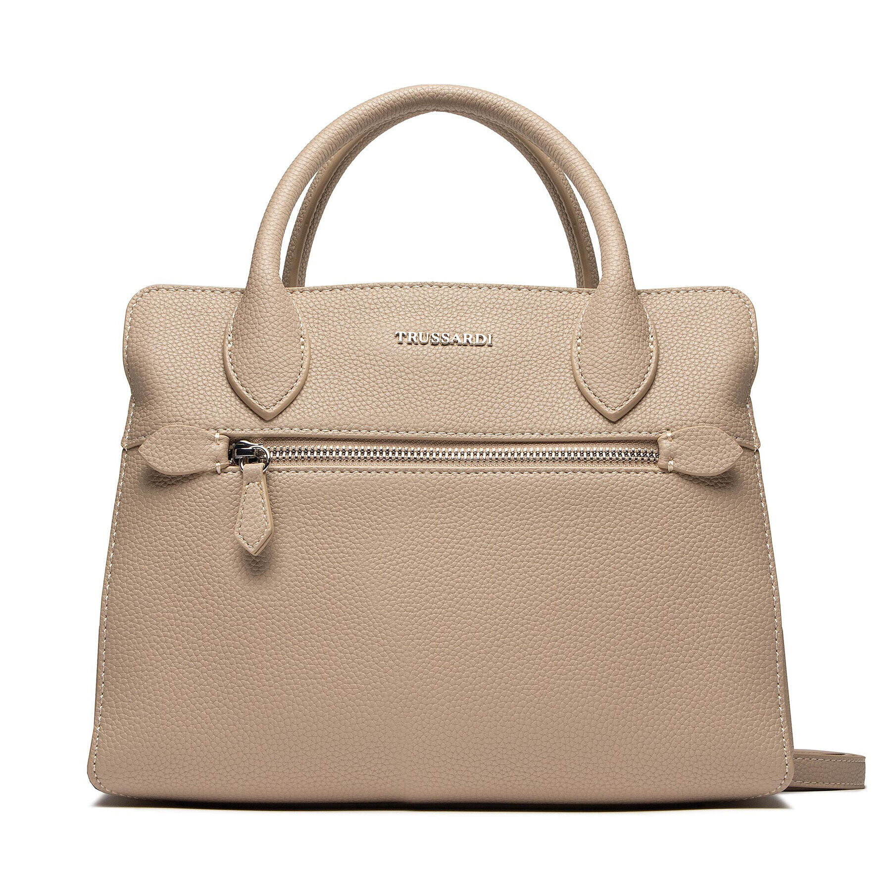 Trussardi Kabelka New Lily Tote Md Full Grain 75B01419 Béžová - Pepit.sk