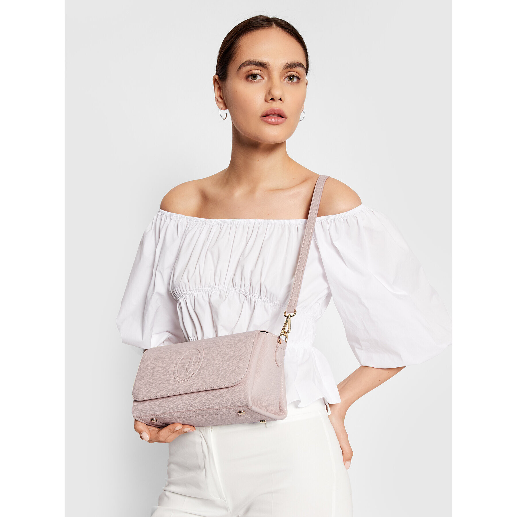 Trussardi Kabelka Pre Iris Crossbody 75B01111 Béžová - Pepit.sk