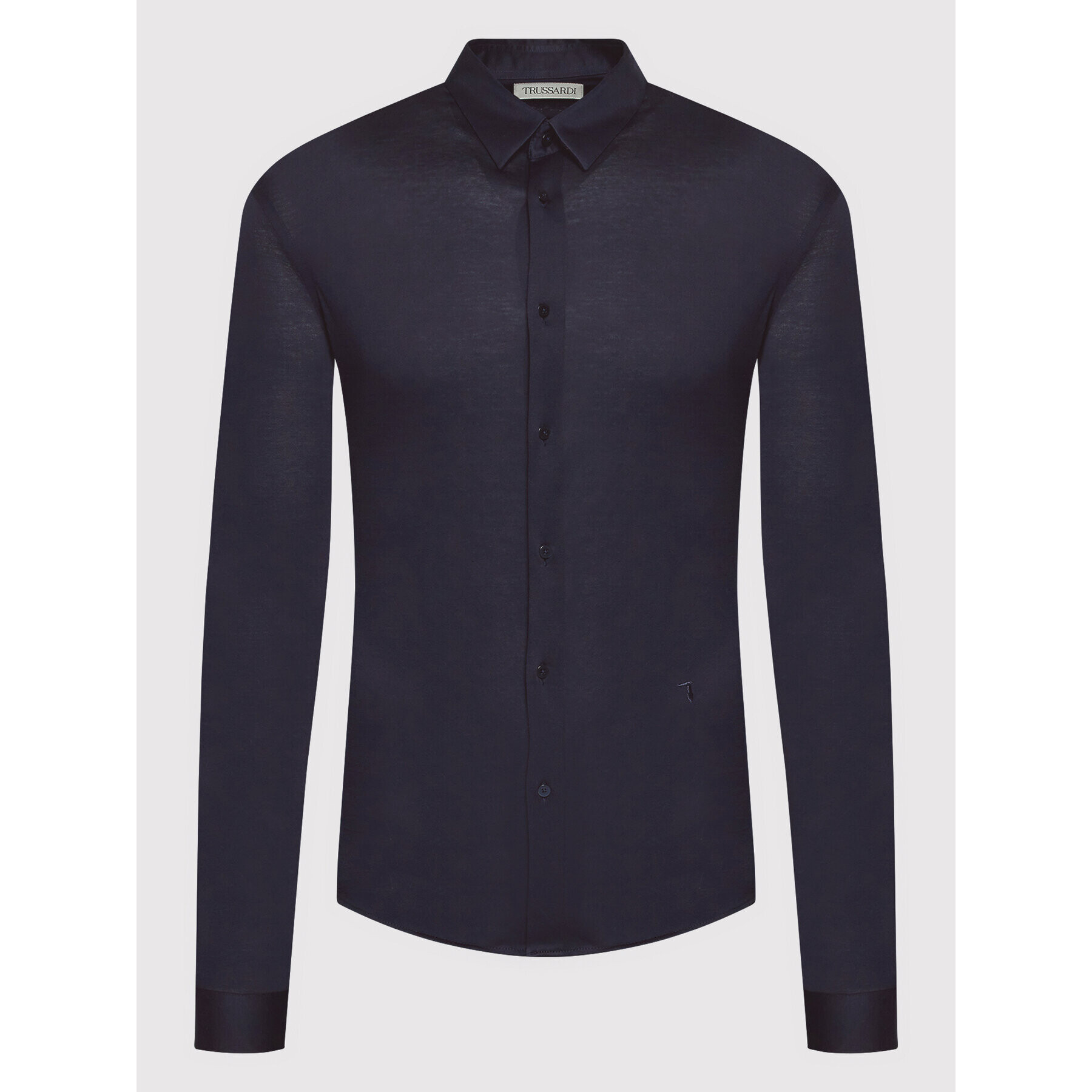 Trussardi Košeľa Mercerized 52C00281 Tmavomodrá Slim Fit - Pepit.sk