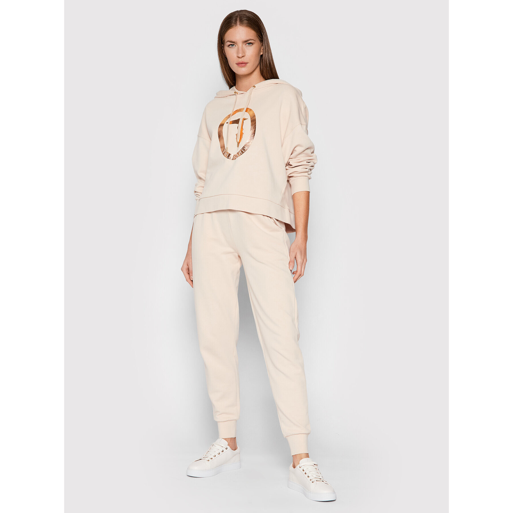 Trussardi Mikina 56F00168 Béžová Relaxed Fit - Pepit.sk