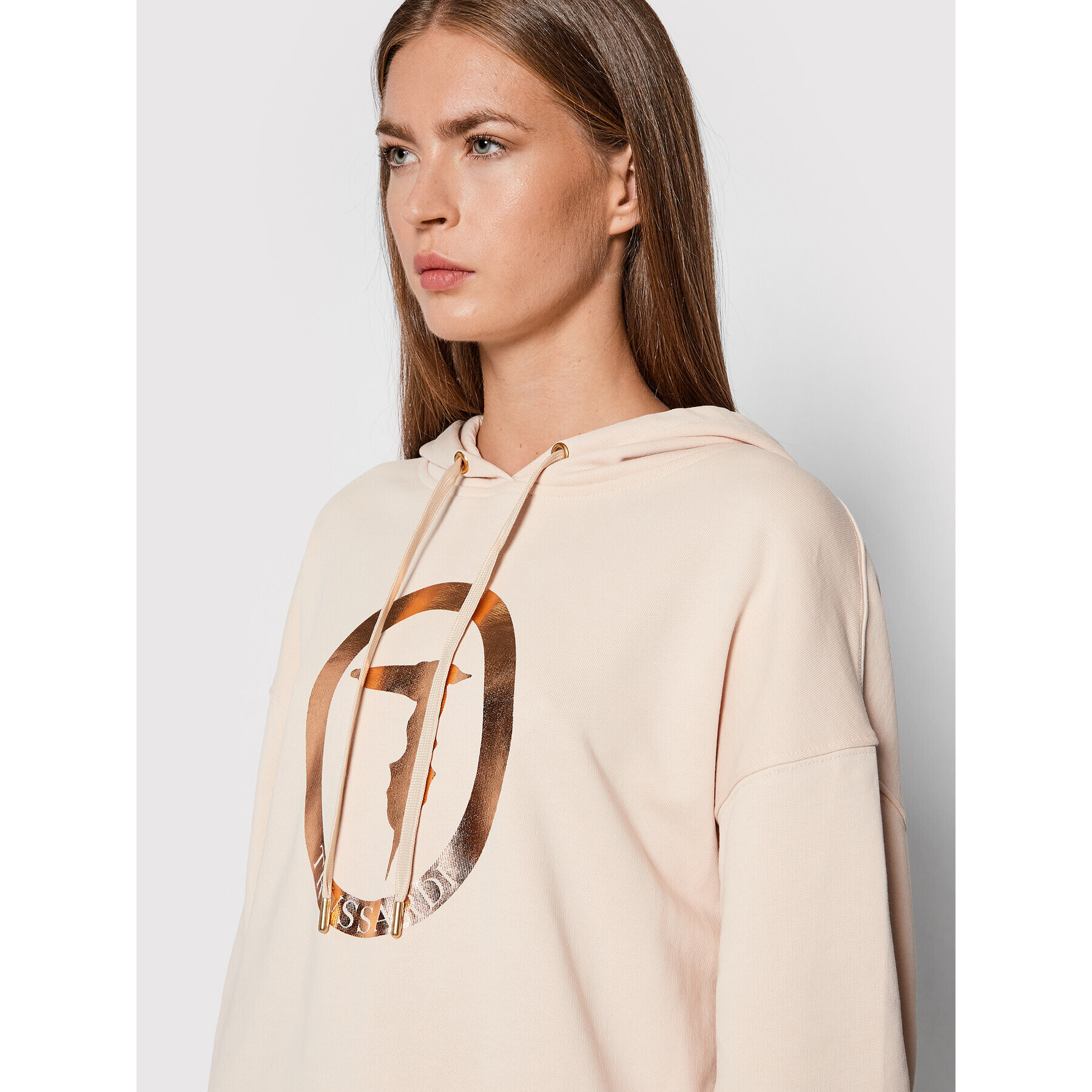 Trussardi Mikina 56F00168 Béžová Relaxed Fit - Pepit.sk