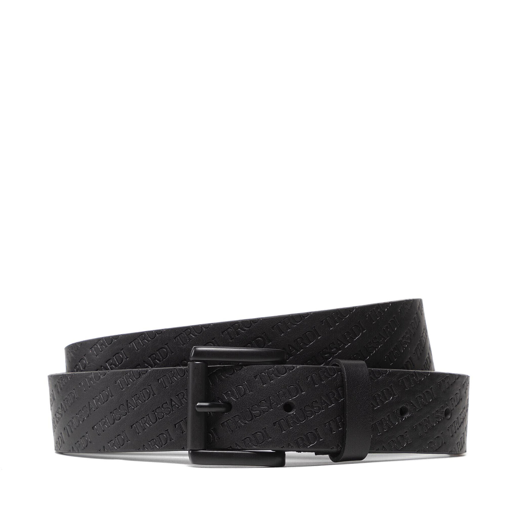 Trussardi Pánsky opasok Belt Full Logato 71L00128 Čierna - Pepit.sk