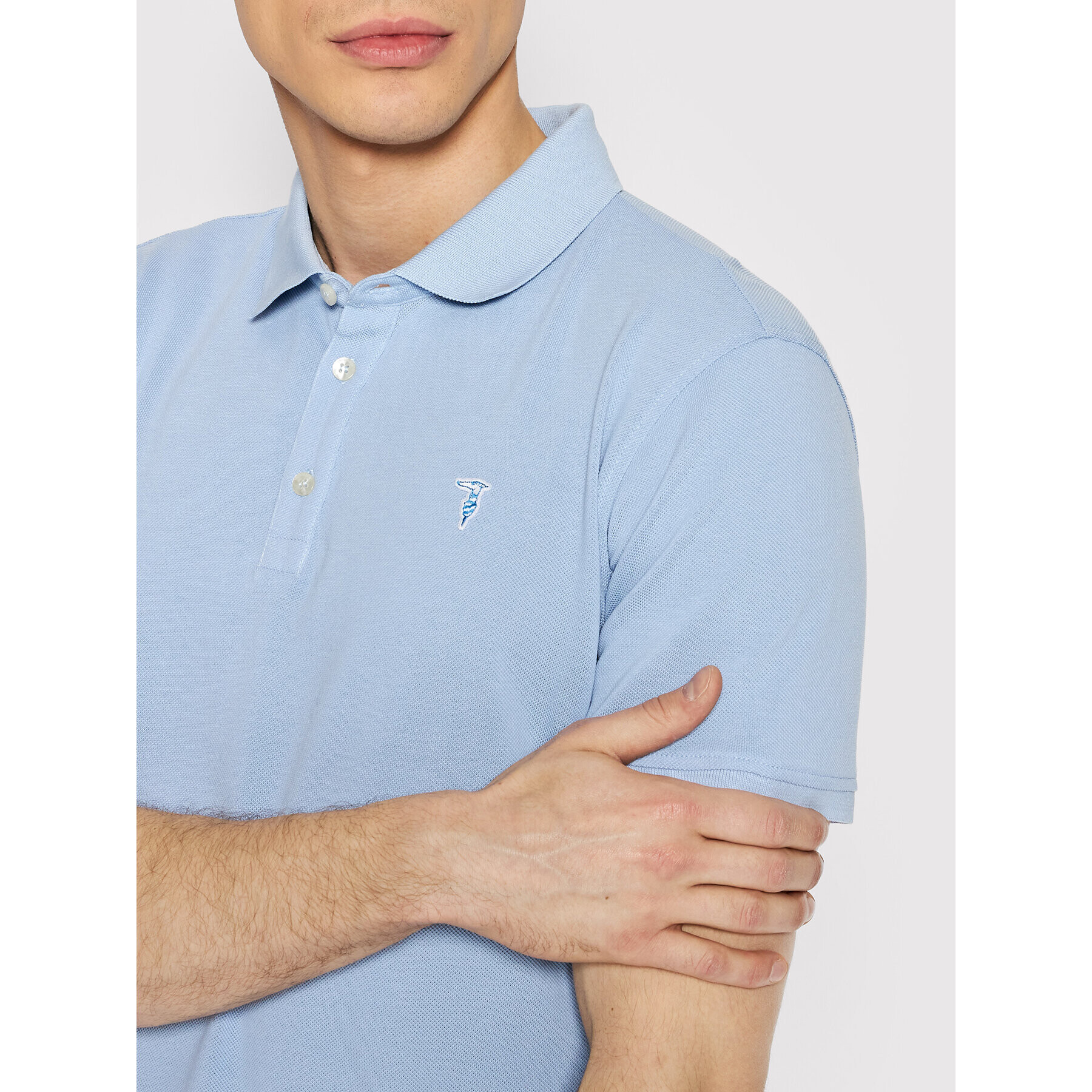 Trussardi Polokošeľa 52T00597 Modrá Regular Fit - Pepit.sk