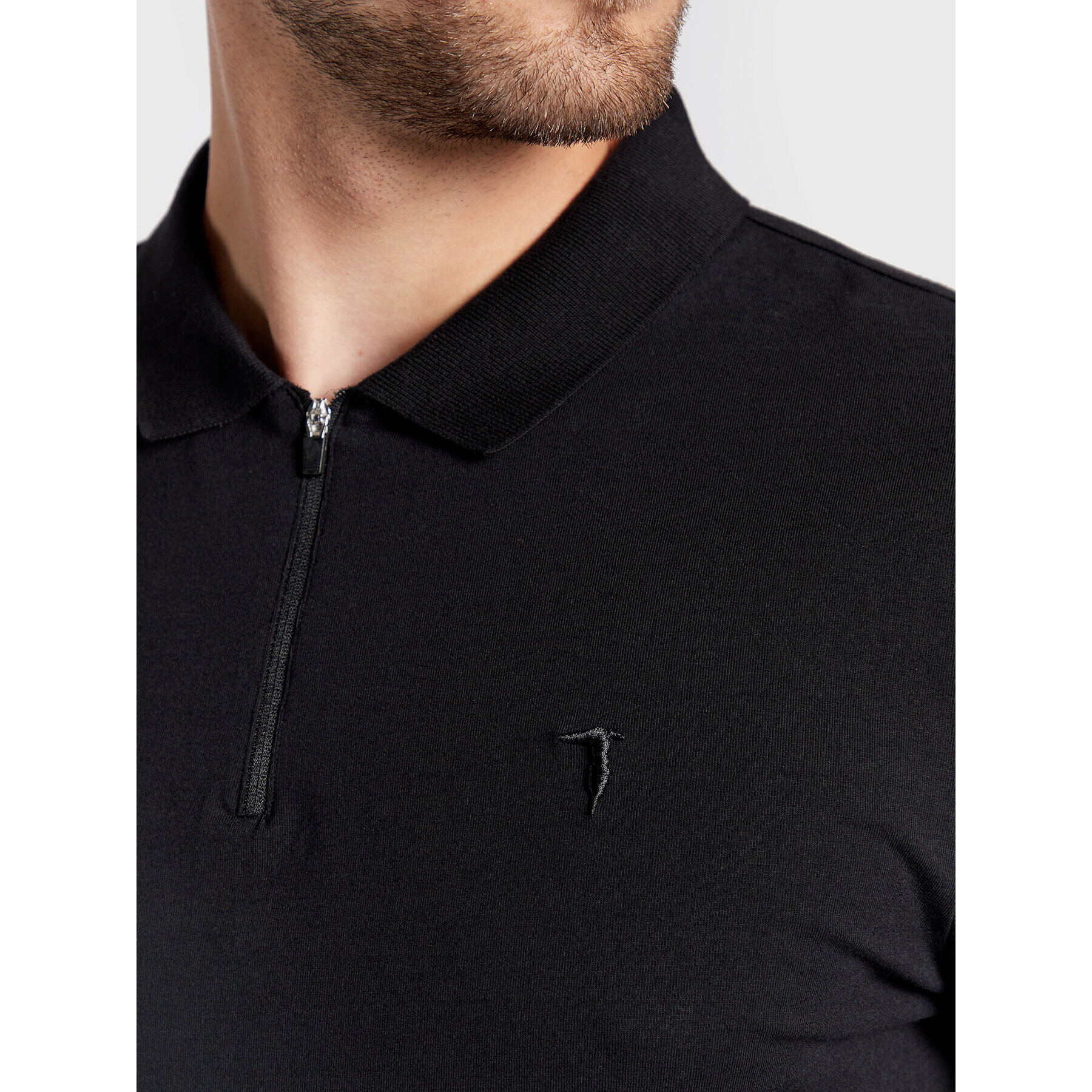 Trussardi Polokošeľa 52T00640 Čierna Regular Fit - Pepit.sk