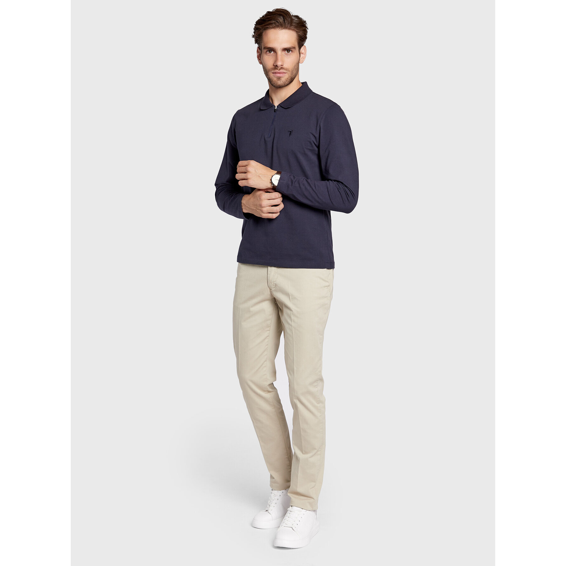 Trussardi Polokošeľa 52T00640 Tmavomodrá Regular Fit - Pepit.sk