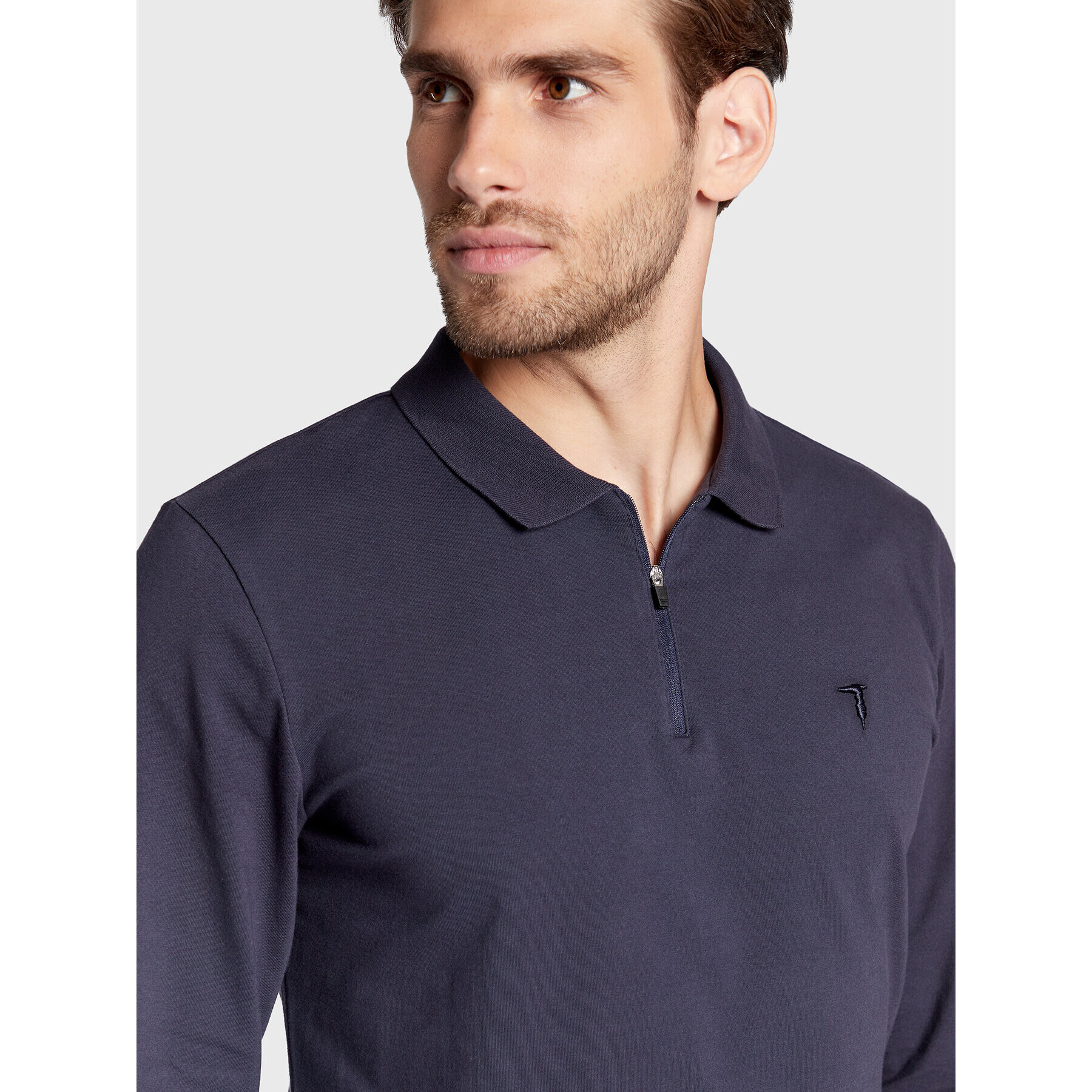 Trussardi Polokošeľa 52T00640 Tmavomodrá Regular Fit - Pepit.sk