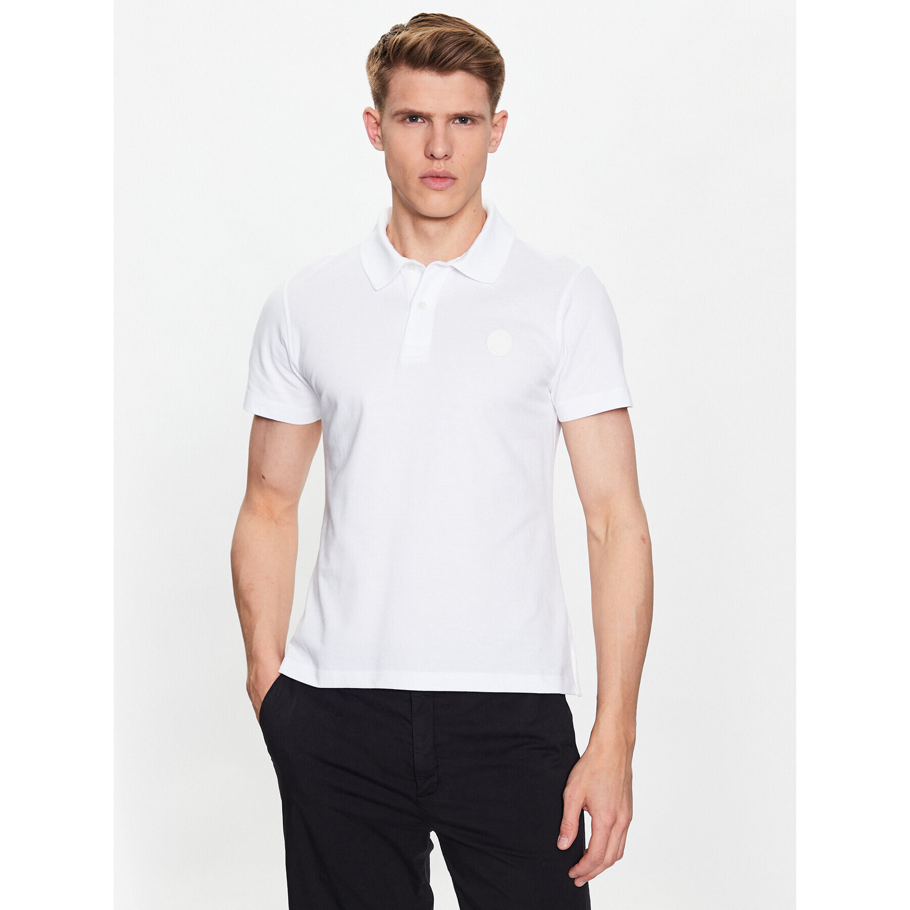 Trussardi Polokošeľa 52T00733 Biela Regular Fit - Pepit.sk