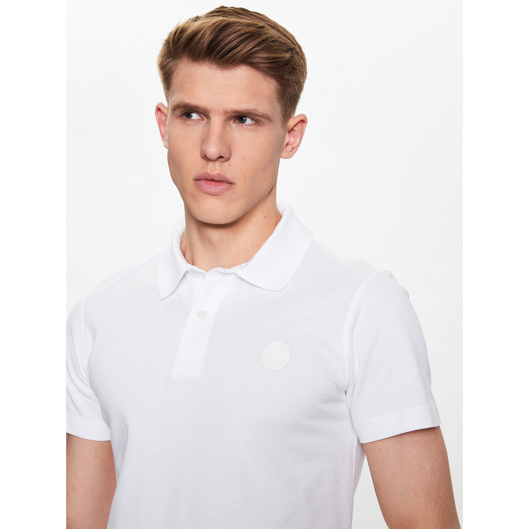 Trussardi Polokošeľa 52T00733 Biela Regular Fit - Pepit.sk