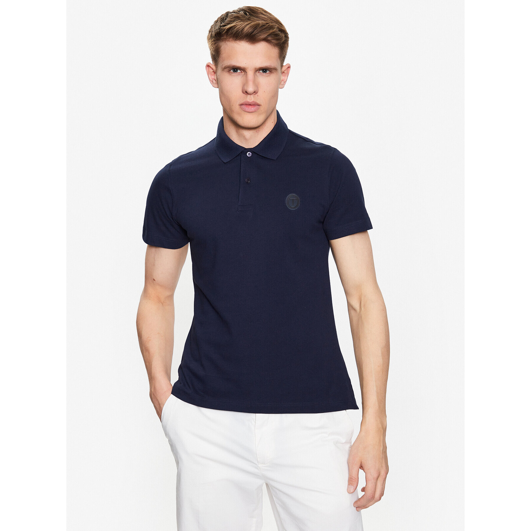 Trussardi Polokošeľa 52T00733 Tmavomodrá Regular Fit - Pepit.sk