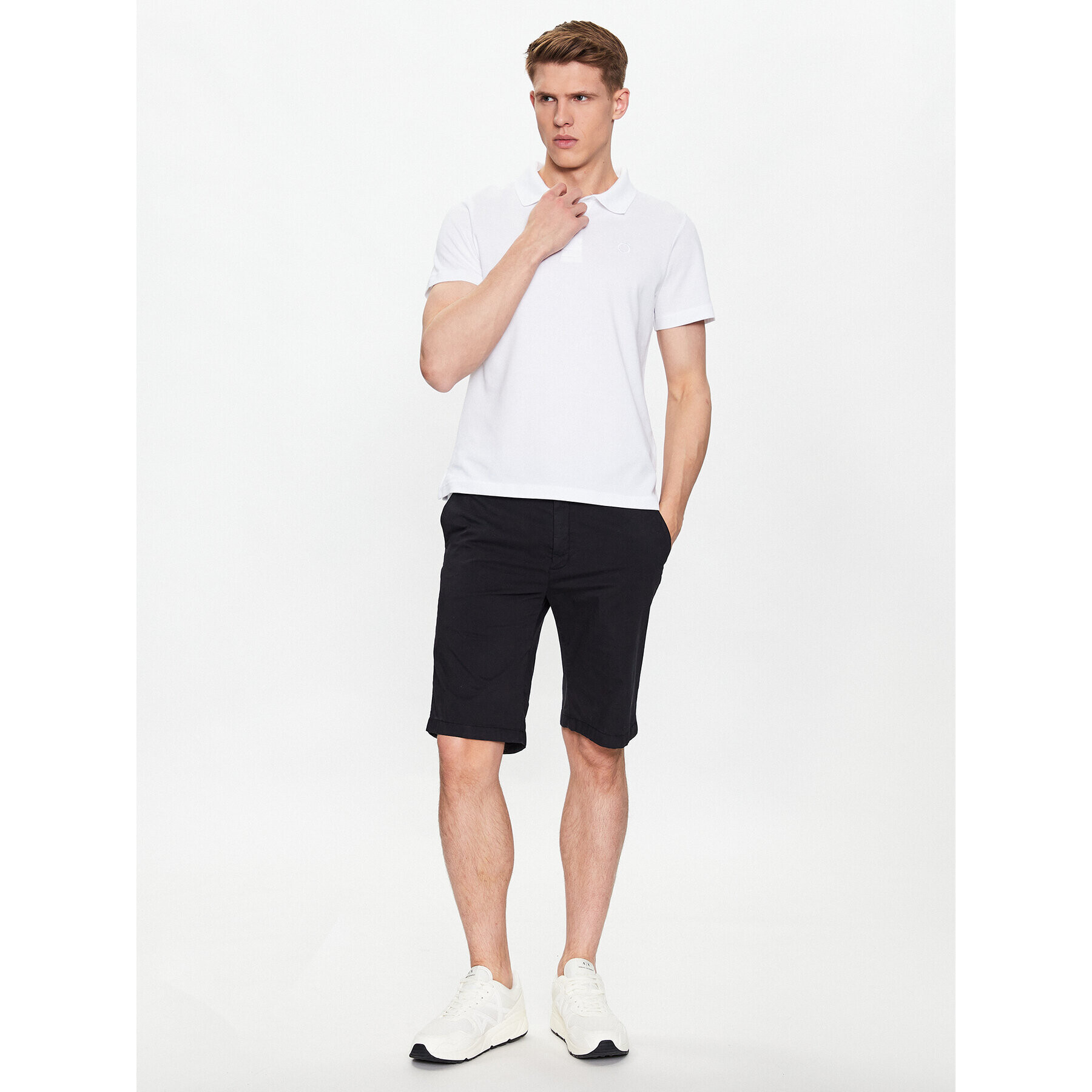 Trussardi Polokošeľa Emboidered 52T00712 Biela Regular Fit - Pepit.sk