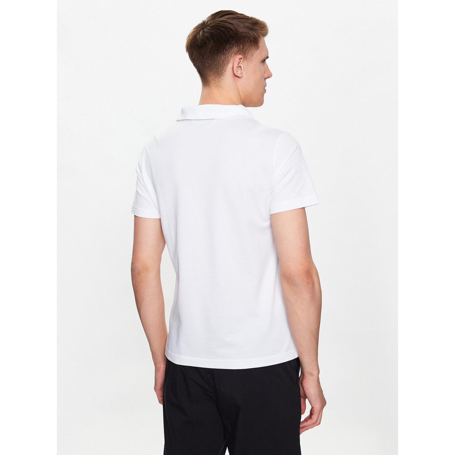 Trussardi Polokošeľa Emboidered 52T00712 Biela Regular Fit - Pepit.sk