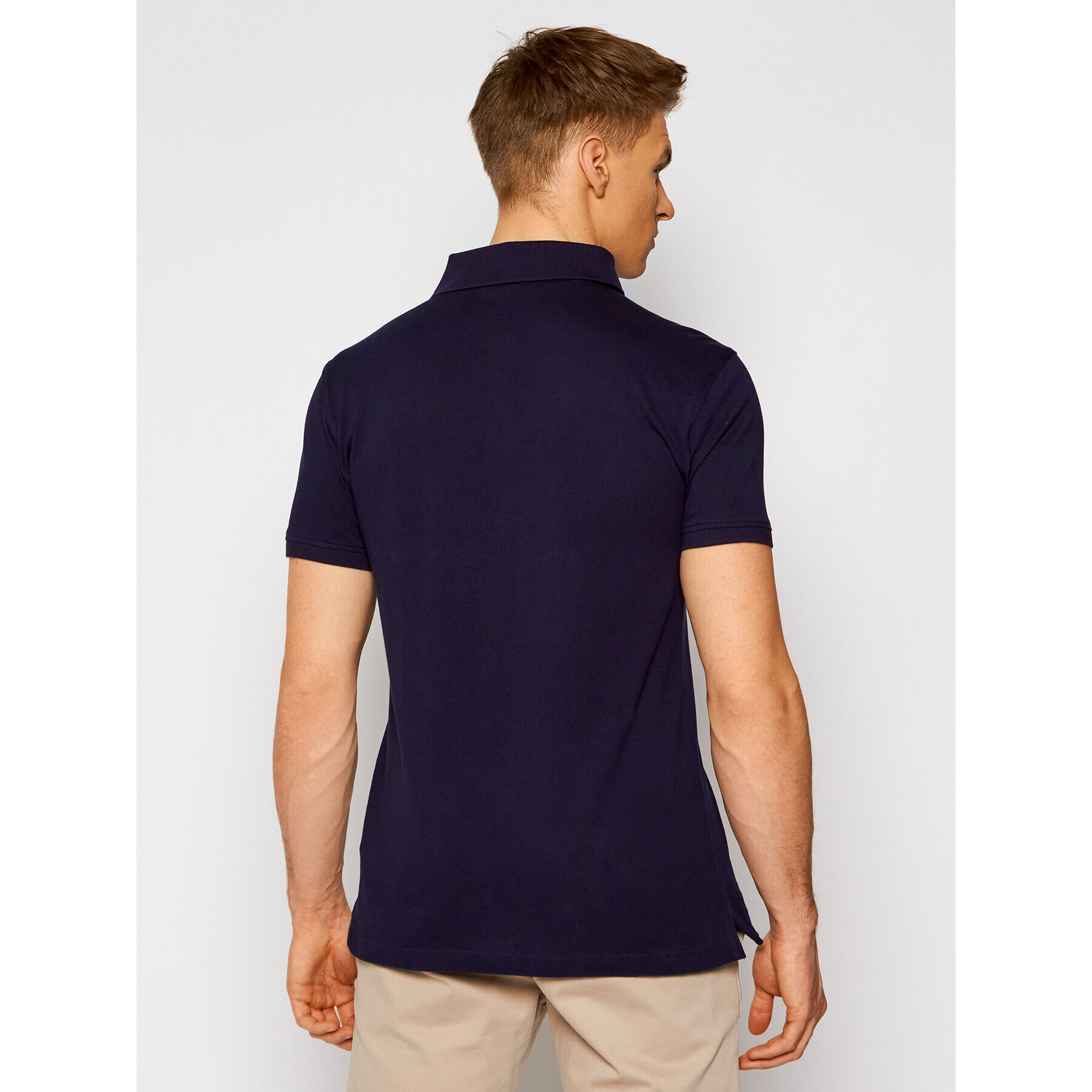 Trussardi Polokošeľa Piquet 52T00492 Tmavomodrá Regular Fit - Pepit.sk