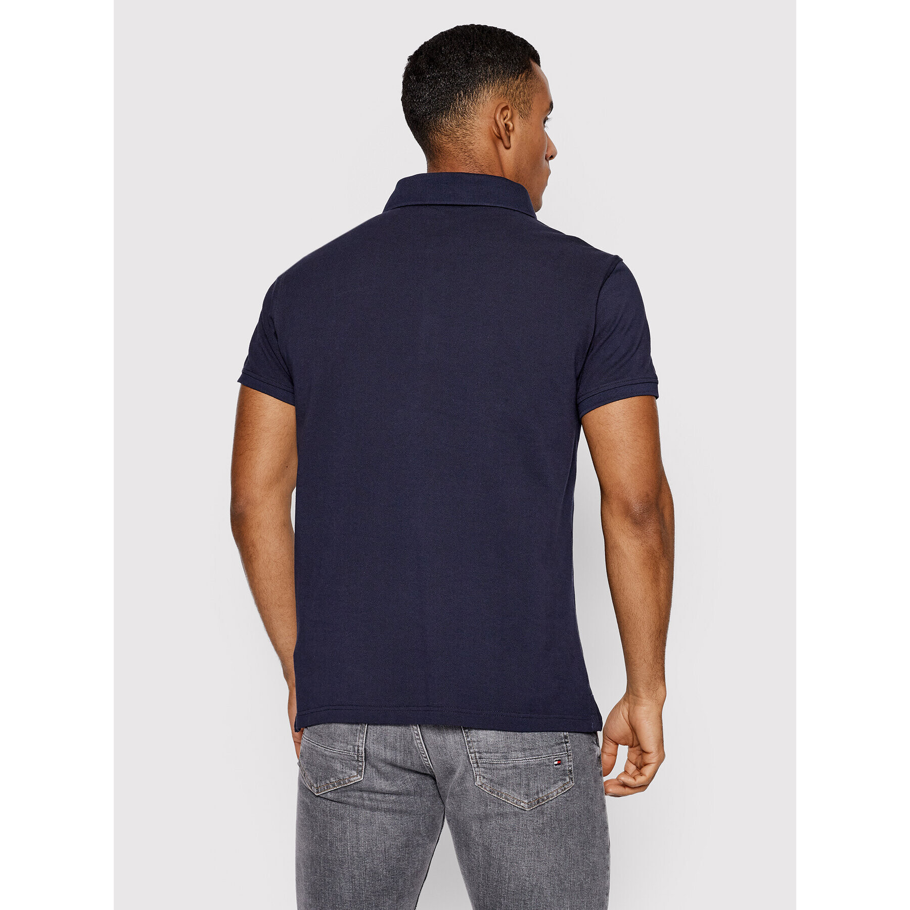 Trussardi Polokošeľa Piquet 52T00597 Tmavomodrá Regular Fit - Pepit.sk