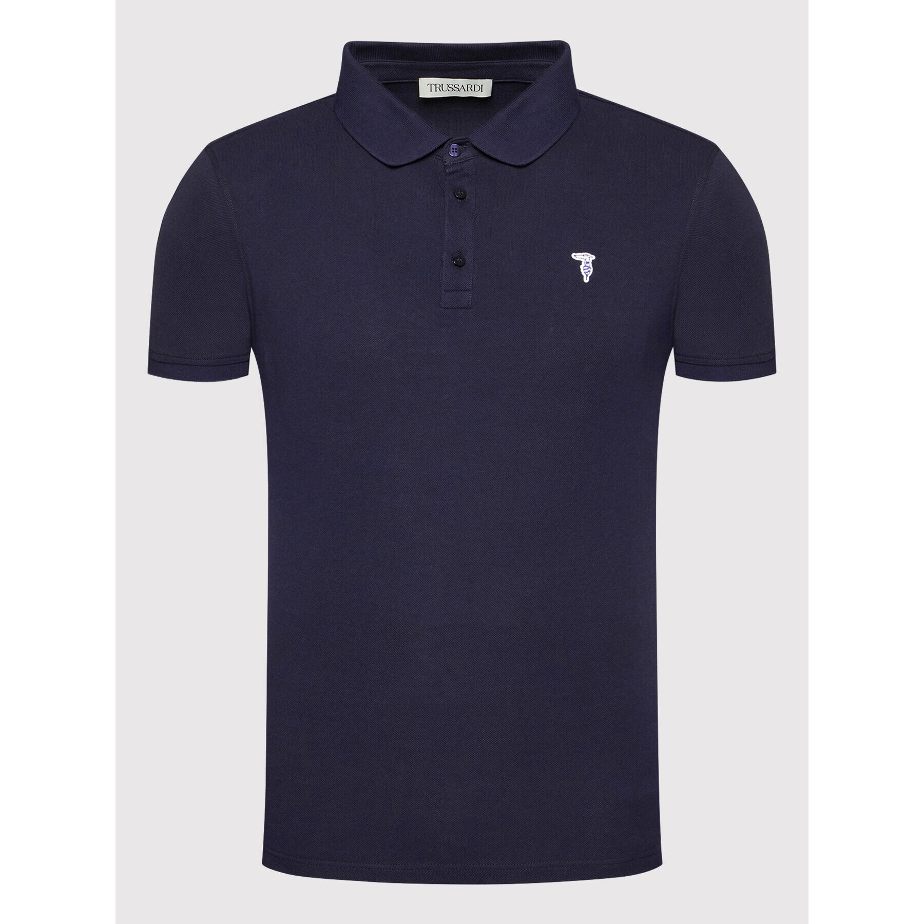 Trussardi Polokošeľa Piquet 52T00597 Tmavomodrá Regular Fit - Pepit.sk