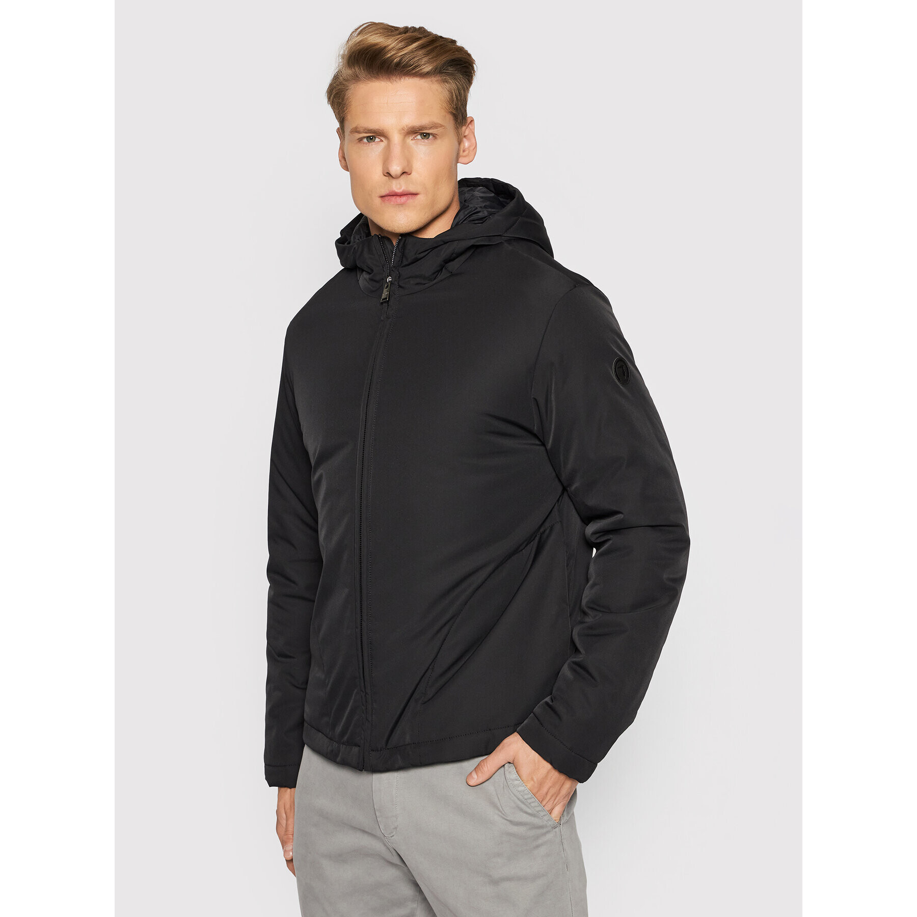 Trussardi Prechodná bunda Poly 52S00615 Čierna Regular Fit - Pepit.sk