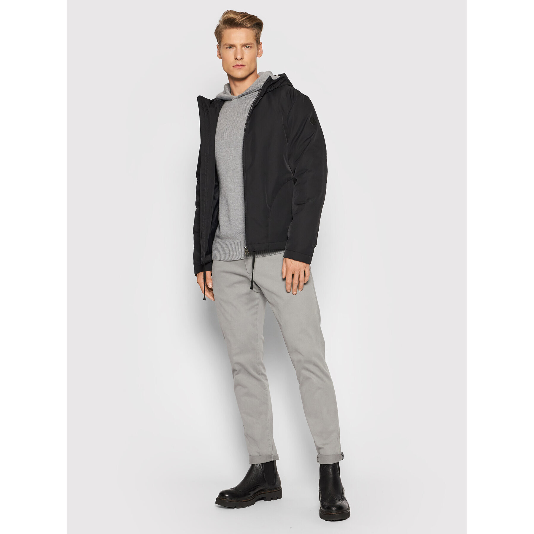 Trussardi Prechodná bunda Poly 52S00615 Čierna Regular Fit - Pepit.sk