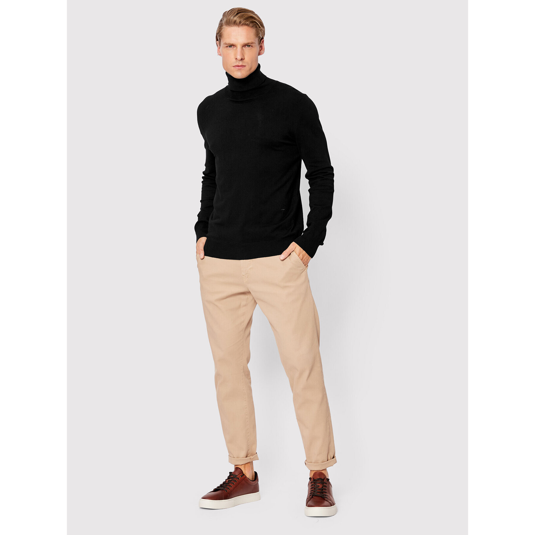 Trussardi Rolák 52M00629 Čierna Regular Fit - Pepit.sk