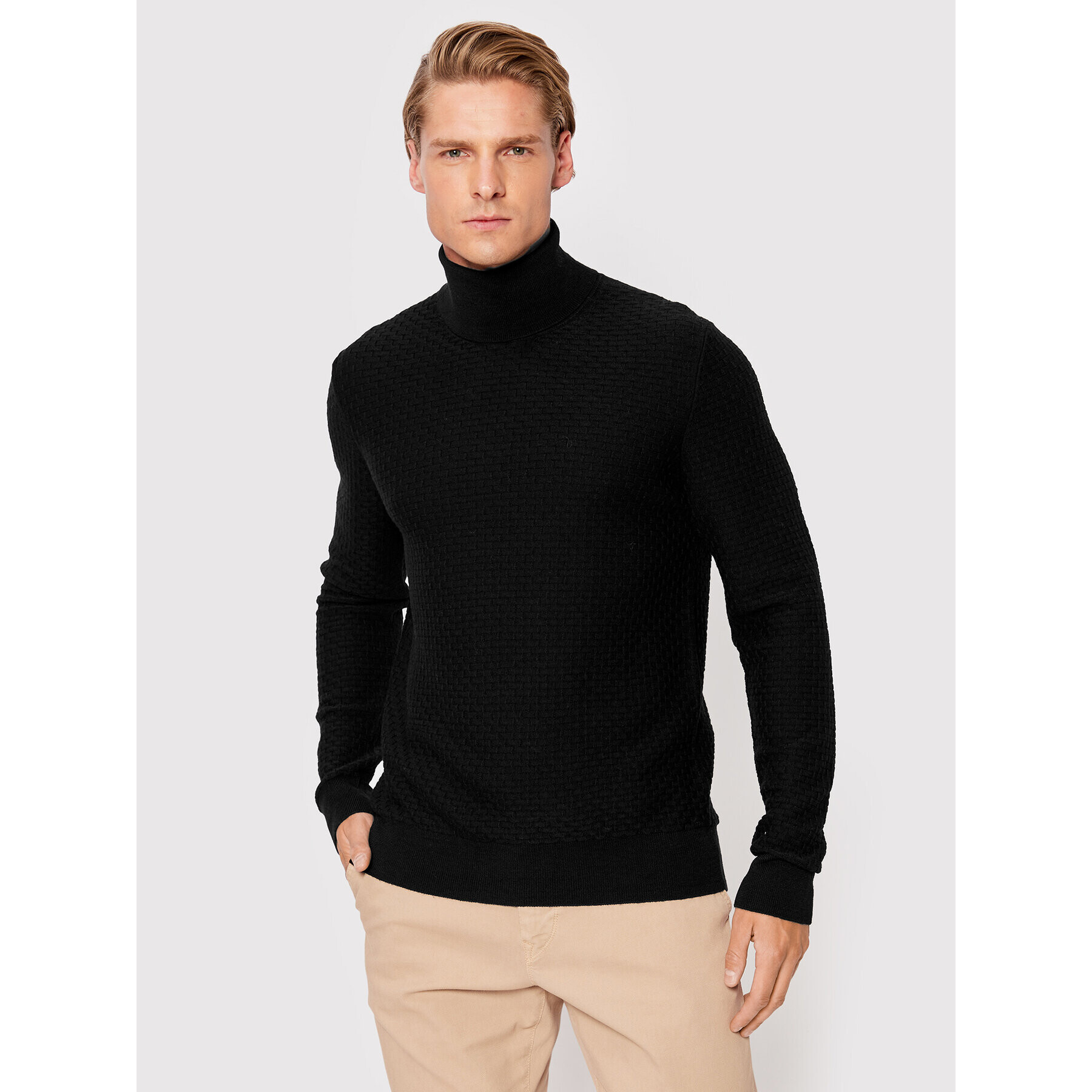 Trussardi Rolák 52M00643 Čierna Regular Fit - Pepit.sk