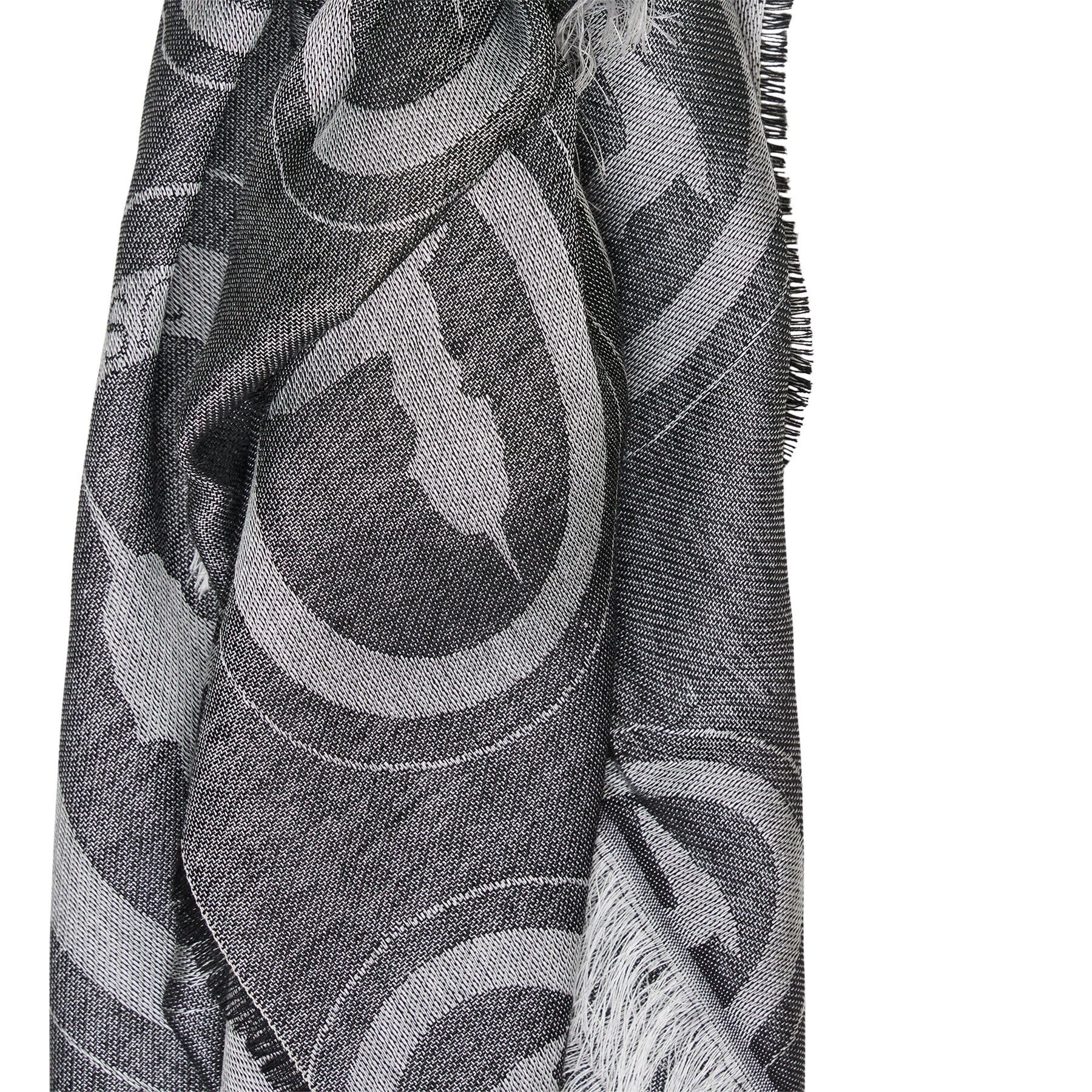 Trussardi Šál Pashmina Ovali Jacquard 57Z00176 Sivá - Pepit.sk