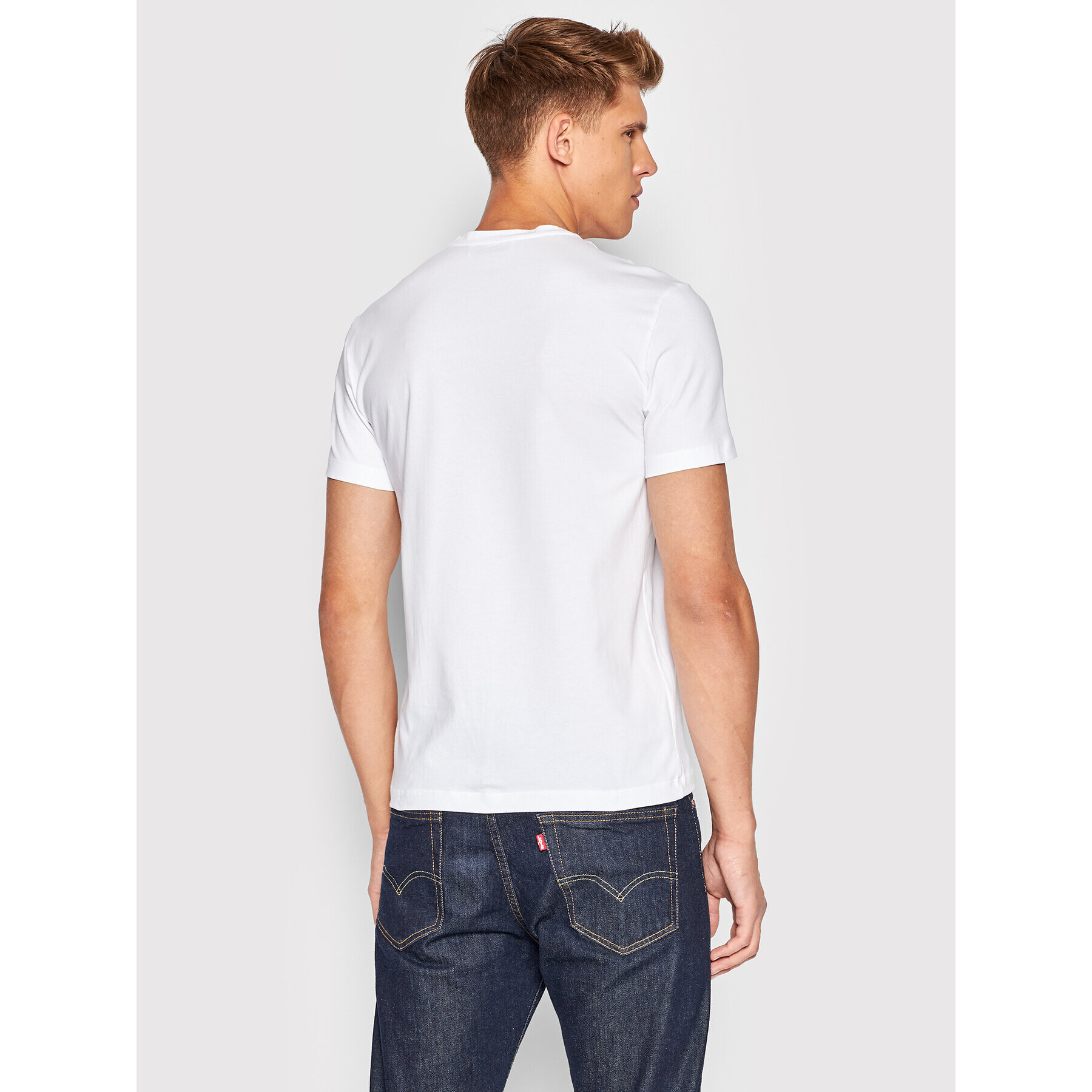 Trussardi Tričko 52T00652 Biela Slim Fit - Pepit.sk