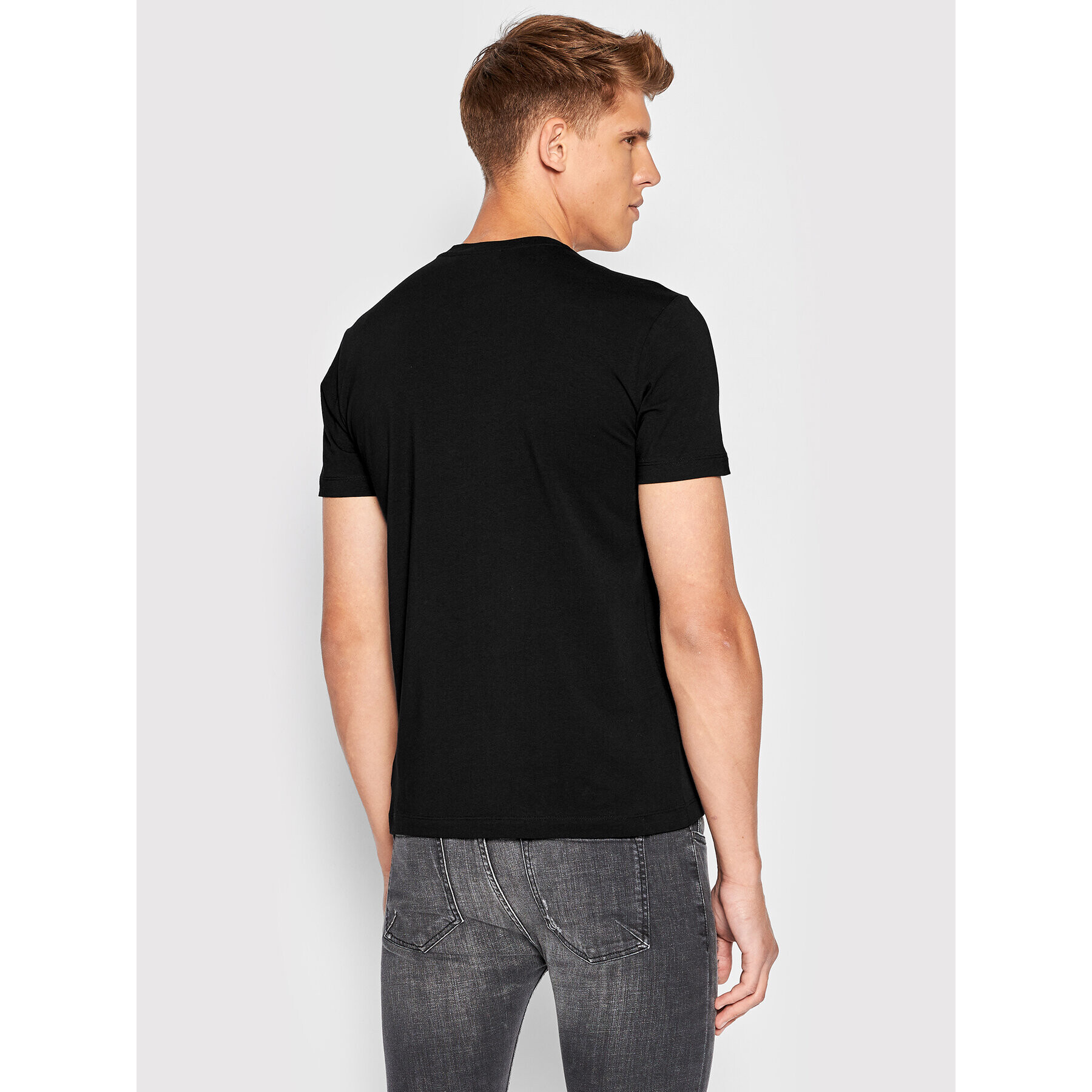 Trussardi Tričko 52T00652 Čierna Slim Fit - Pepit.sk