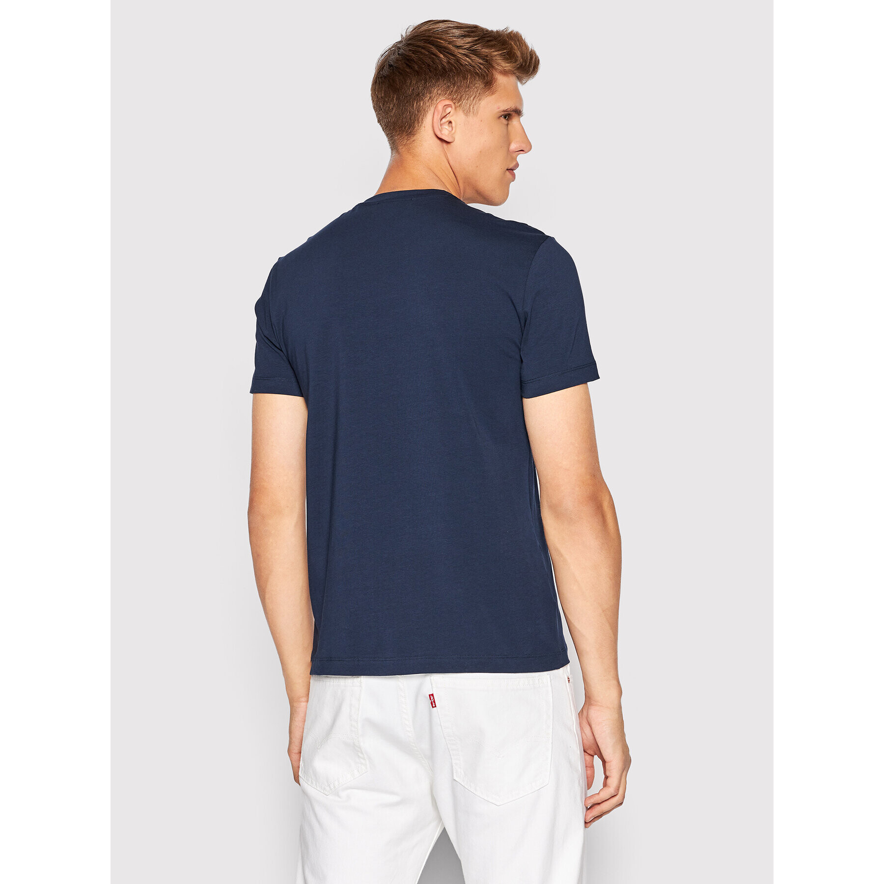 Trussardi Tričko 52T00652 Tmavomodrá Slim Fit - Pepit.sk