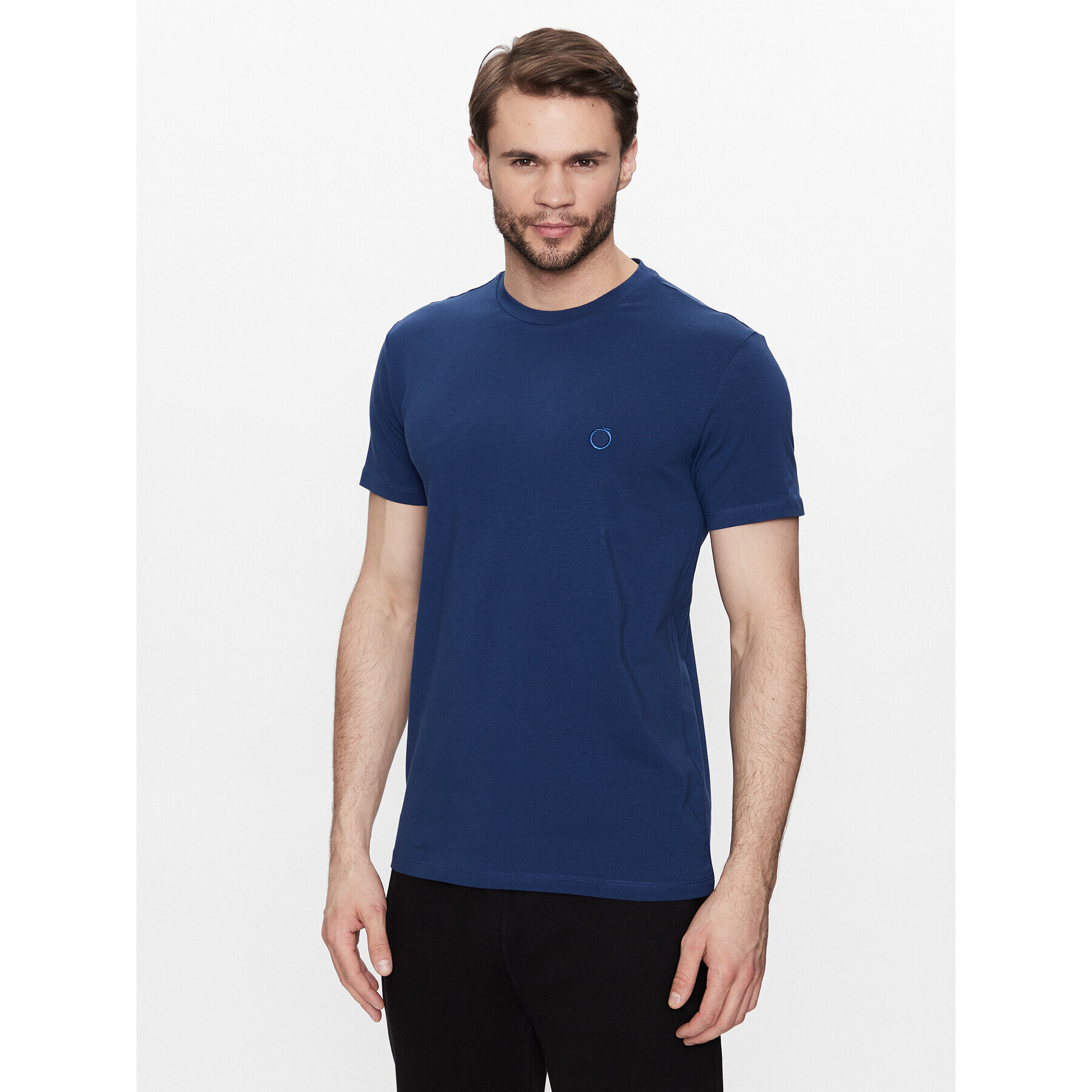 Trussardi Tričko 52T00715 Modrá Regular Fit - Pepit.sk