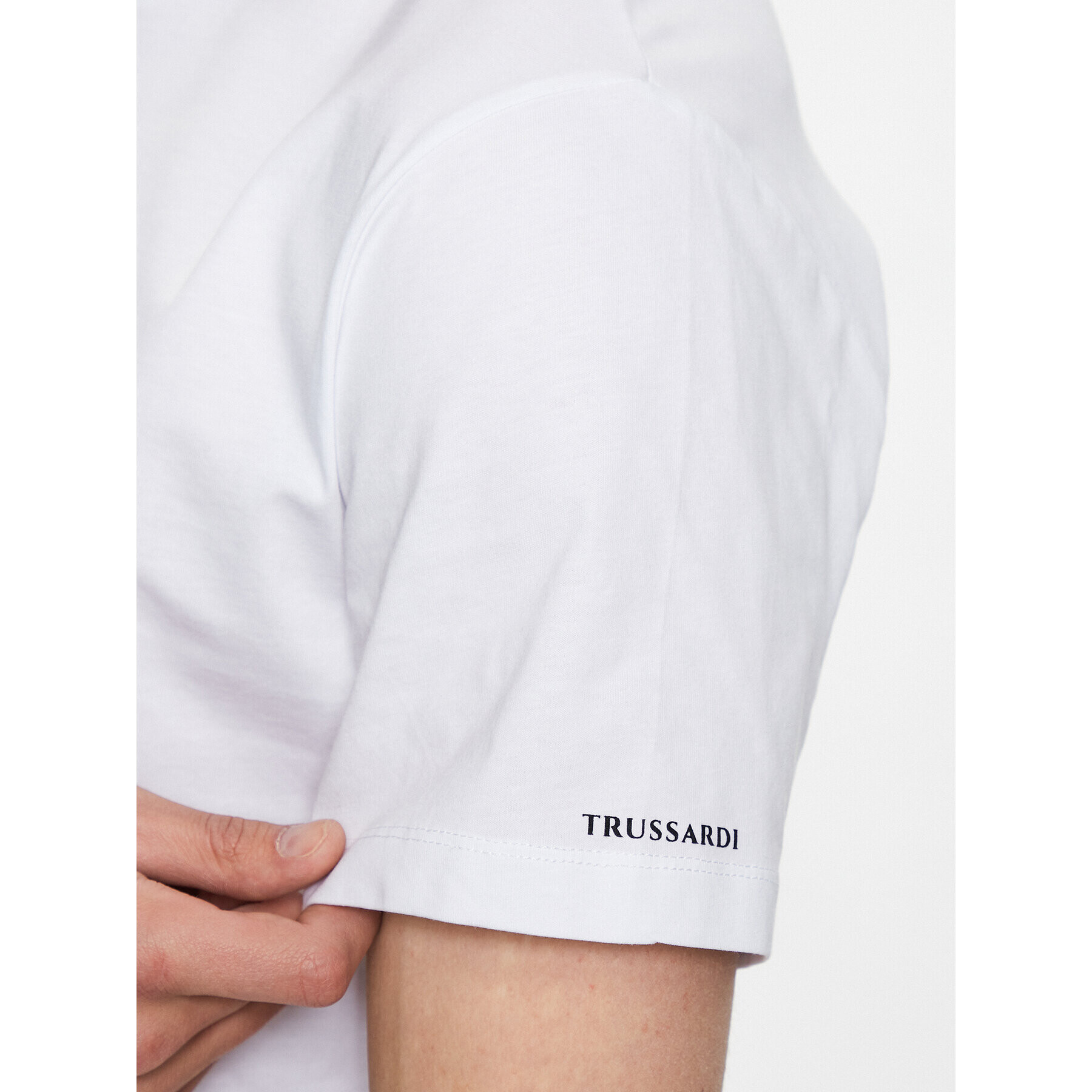 Trussardi Tričko 52T00723 Biela Regular Fit - Pepit.sk