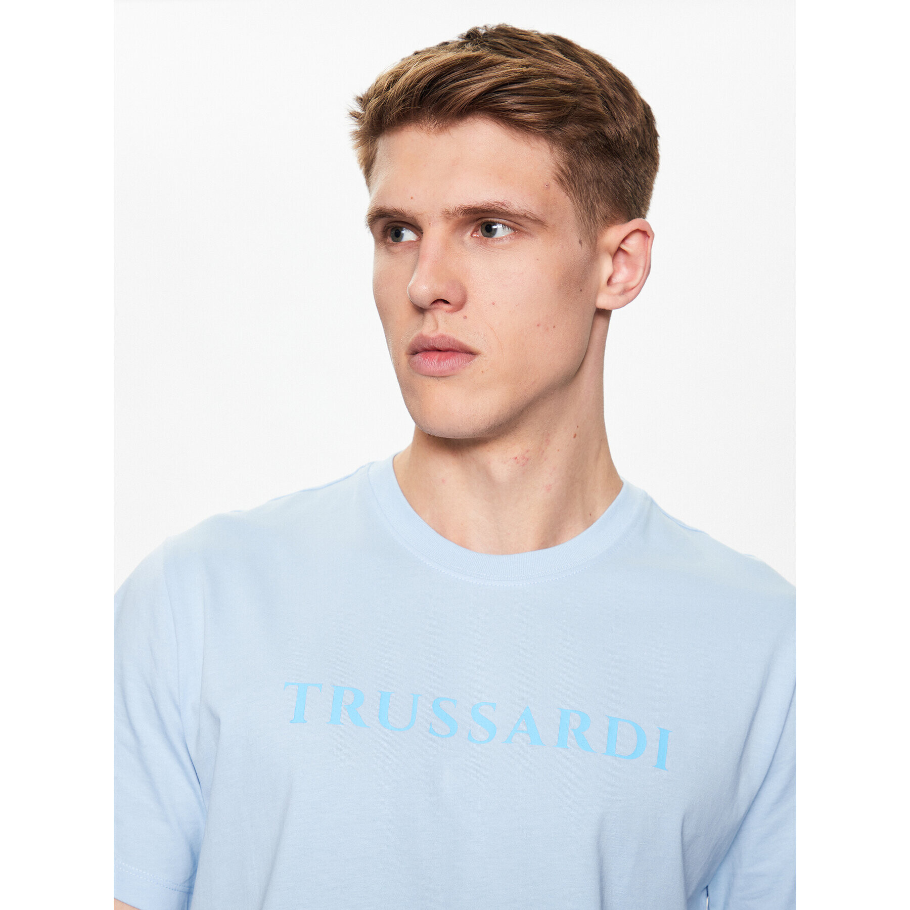 Trussardi Tričko 52T00724 Modrá Regular Fit - Pepit.sk