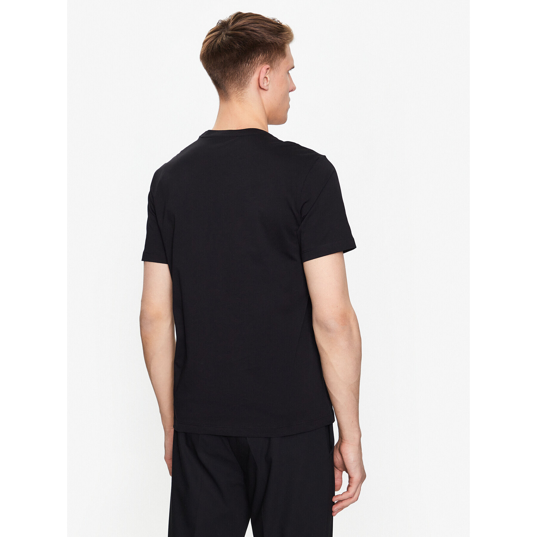 Trussardi Tričko 52T00726 Čierna Regular Fit - Pepit.sk