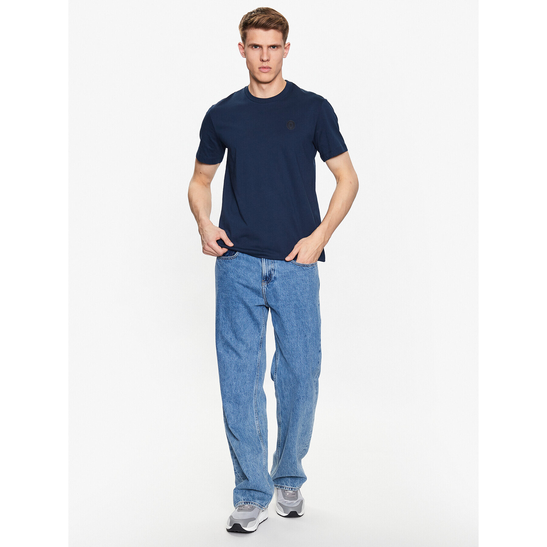 Trussardi Tričko 52T00735 Tmavomodrá Regular Fit - Pepit.sk