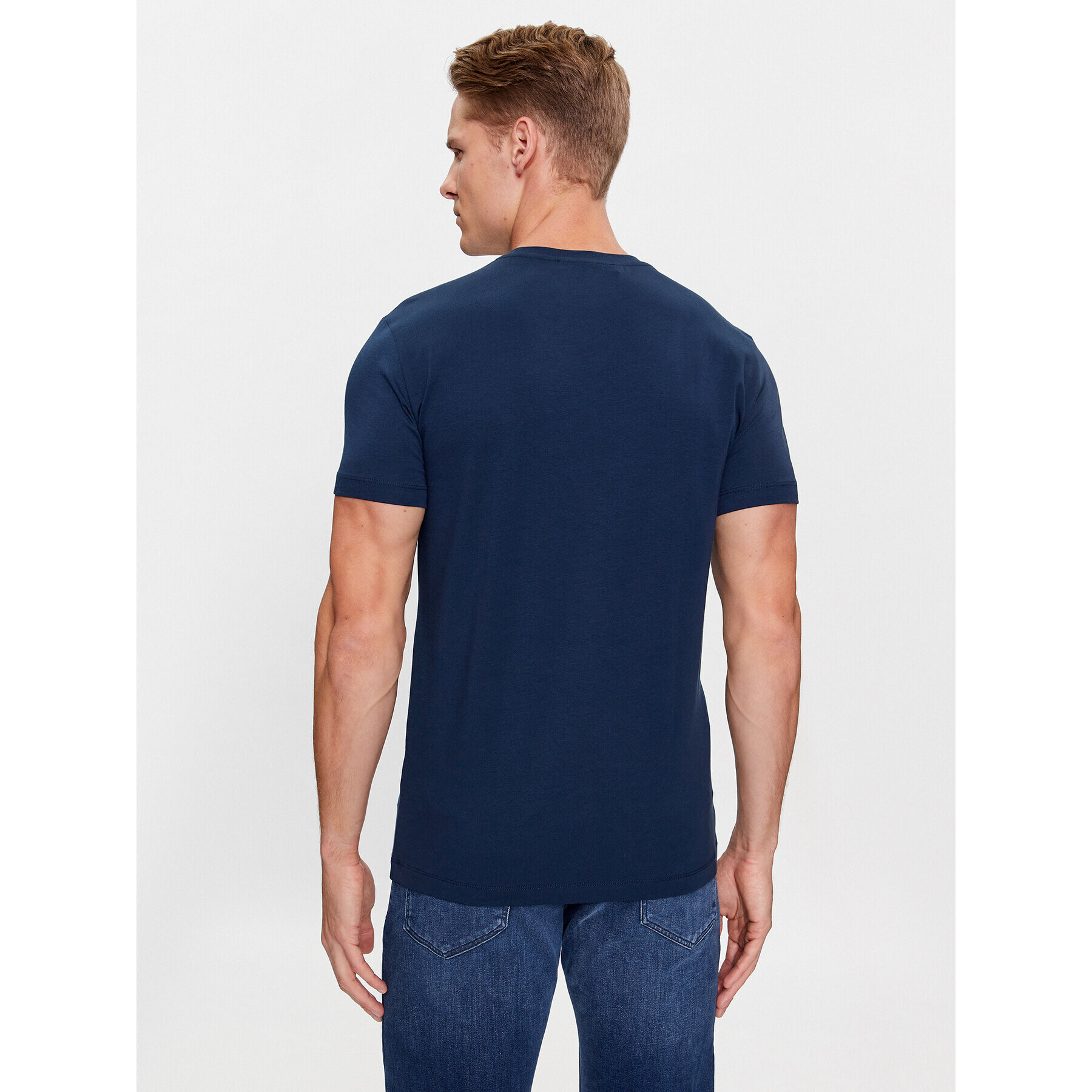 Trussardi Tričko 52T00767 Tmavomodrá Regular Fit - Pepit.sk