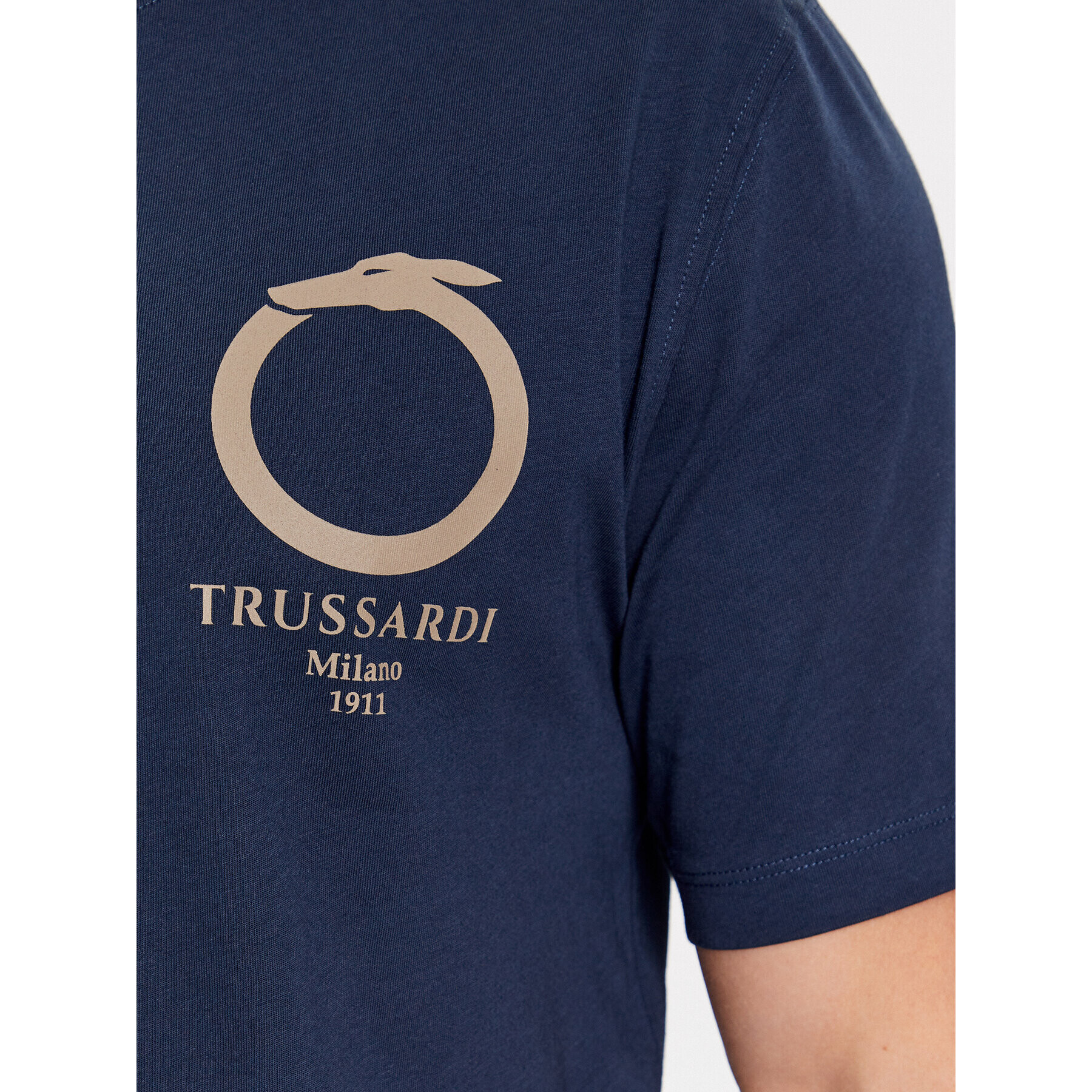 Trussardi Tričko 52T00771 Tmavomodrá Regular Fit - Pepit.sk