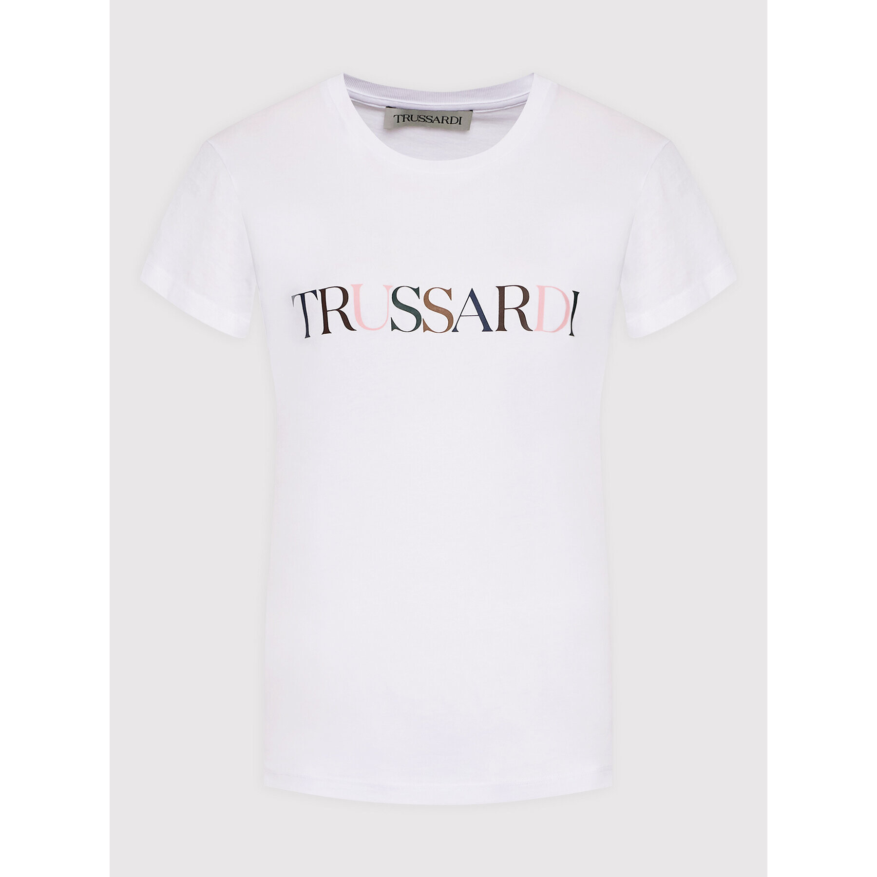 Trussardi Tričko 56T00507 Biela Regular Fit - Pepit.sk