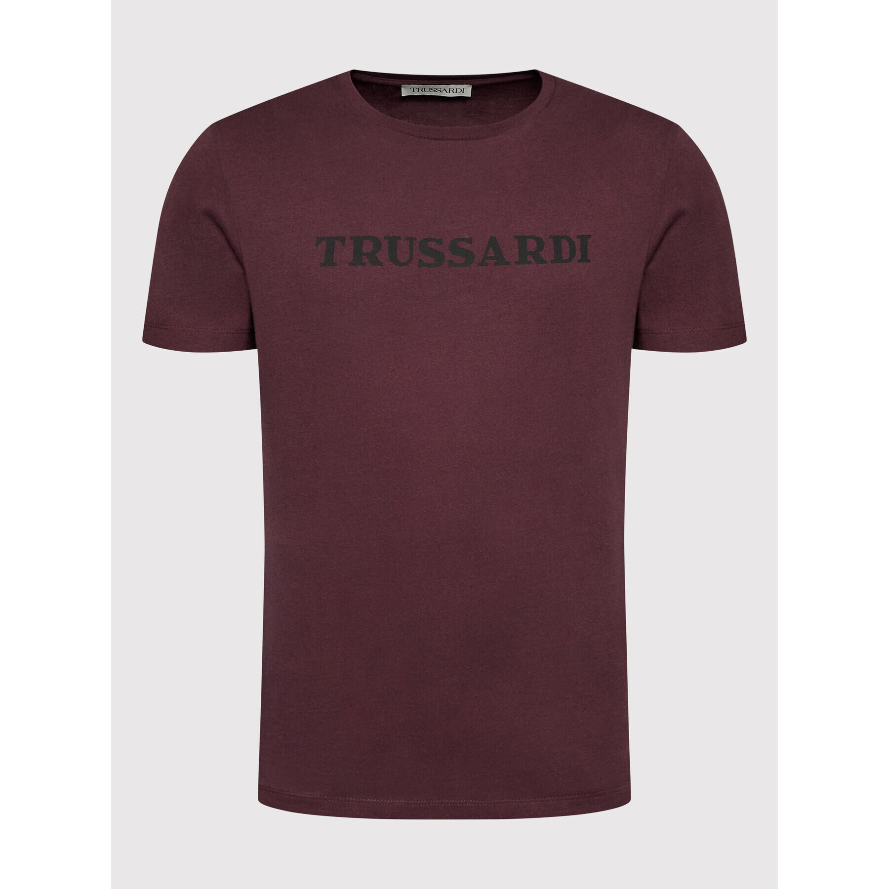 Trussardi Tričko Logo Print 52T00629 Fialová Regular Fit - Pepit.sk