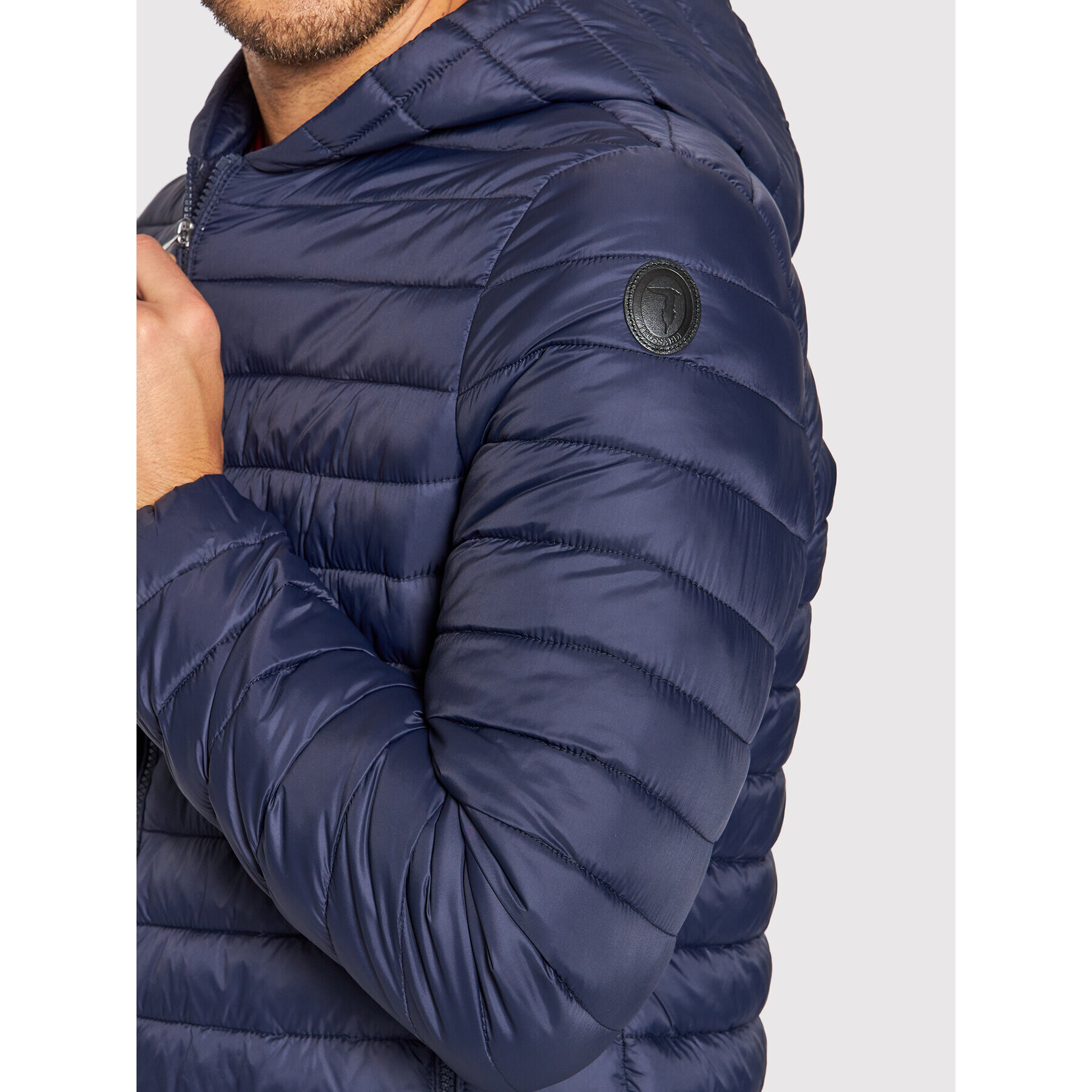 Trussardi Vatovaná bunda 1T001596 Tmavomodrá Regular Fit - Pepit.sk