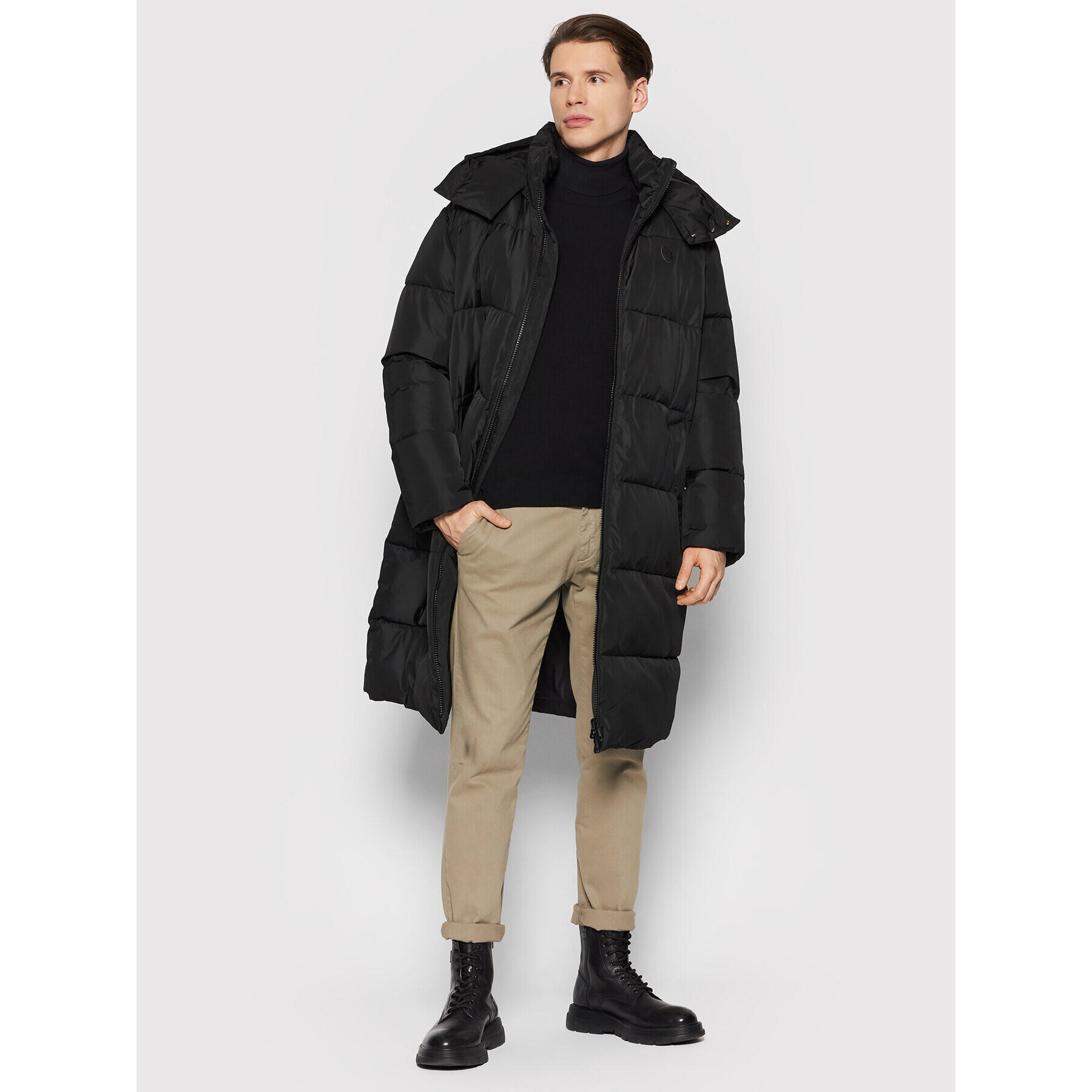 Trussardi Vatovaná bunda 52S00520 Čierna Regular Fit - Pepit.sk