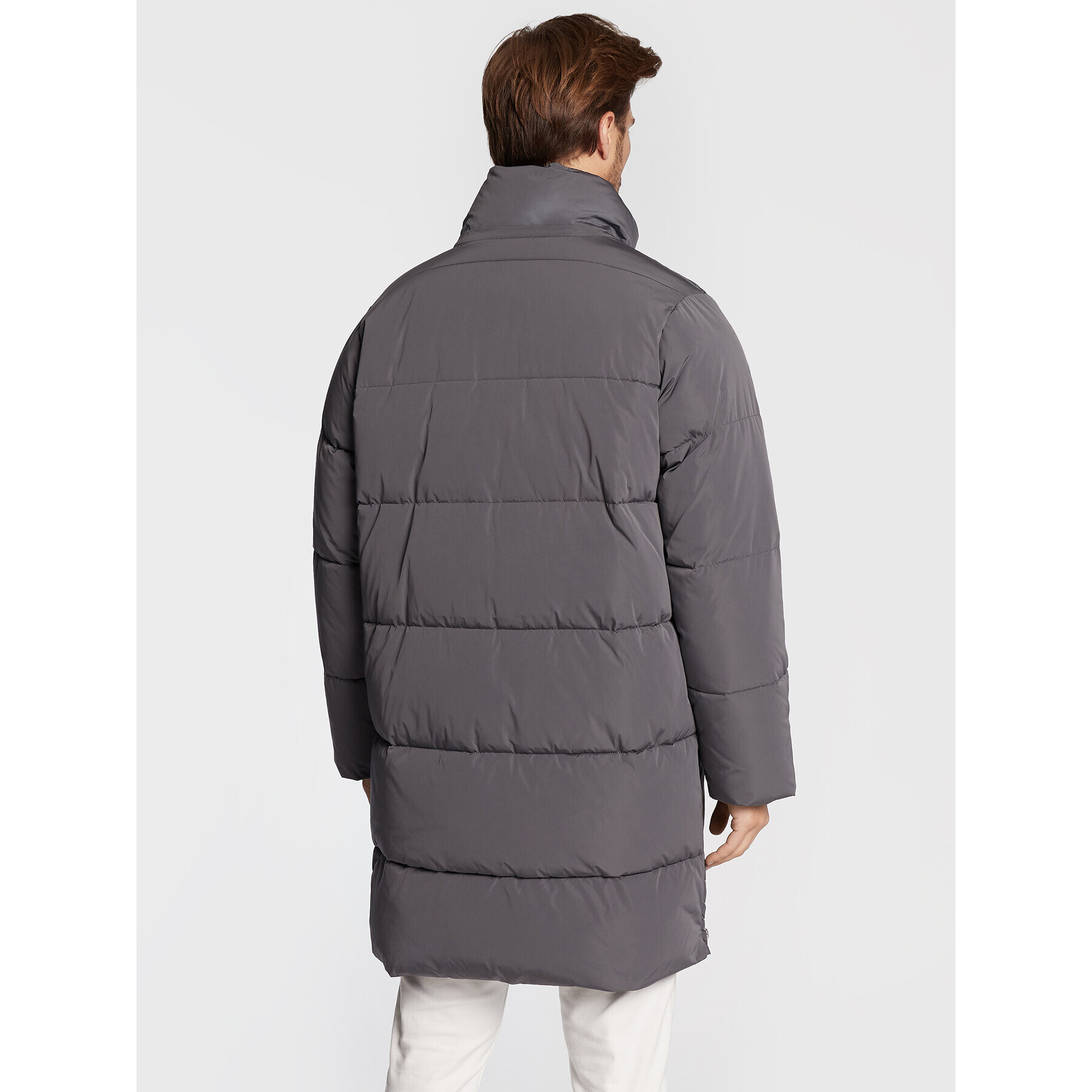 Trussardi Vatovaná bunda Memory 52S00742 Sivá Regular Fit - Pepit.sk