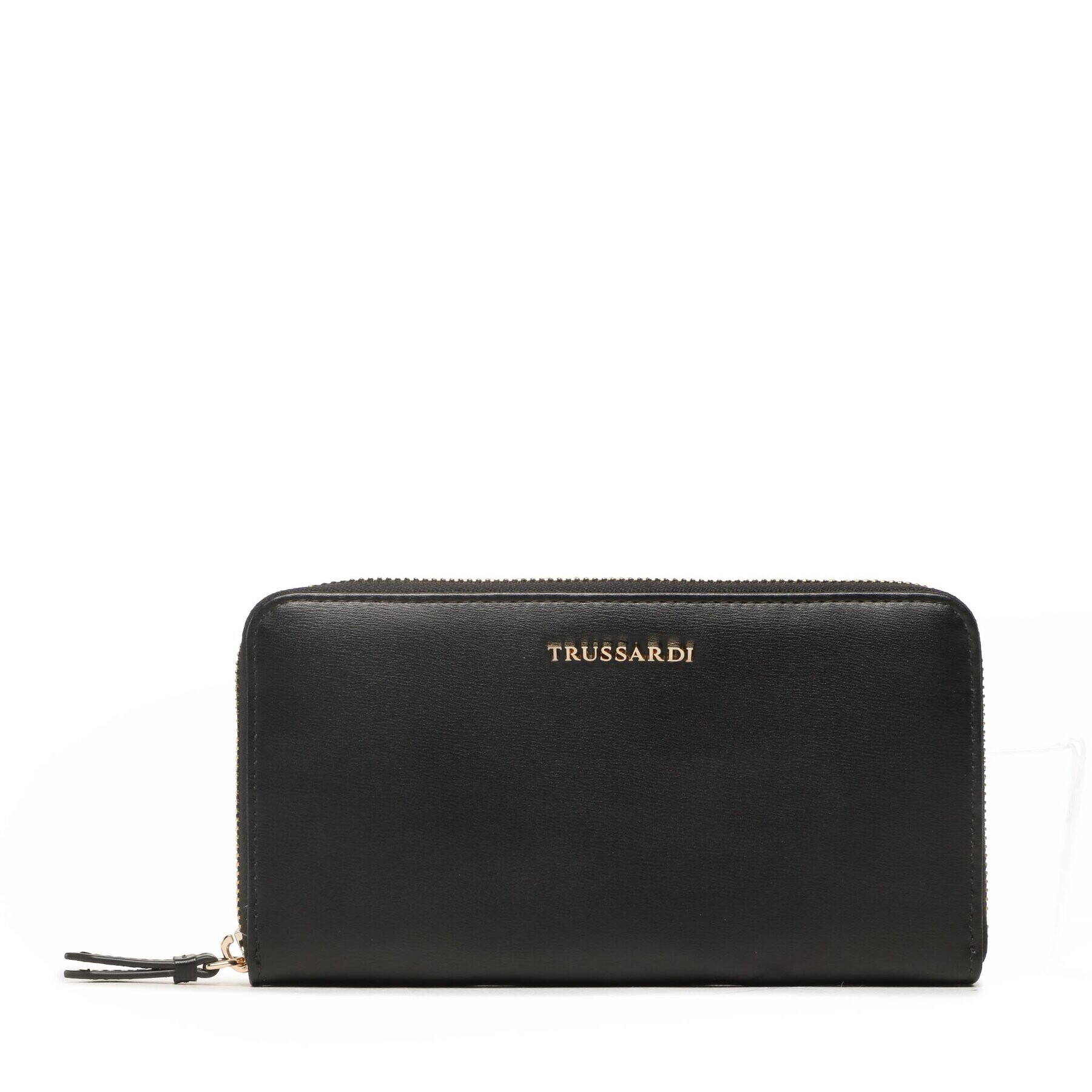 Trussardi Veľká dámska peňaženka Metal Plate Zip 75W00350 Čierna - Pepit.sk