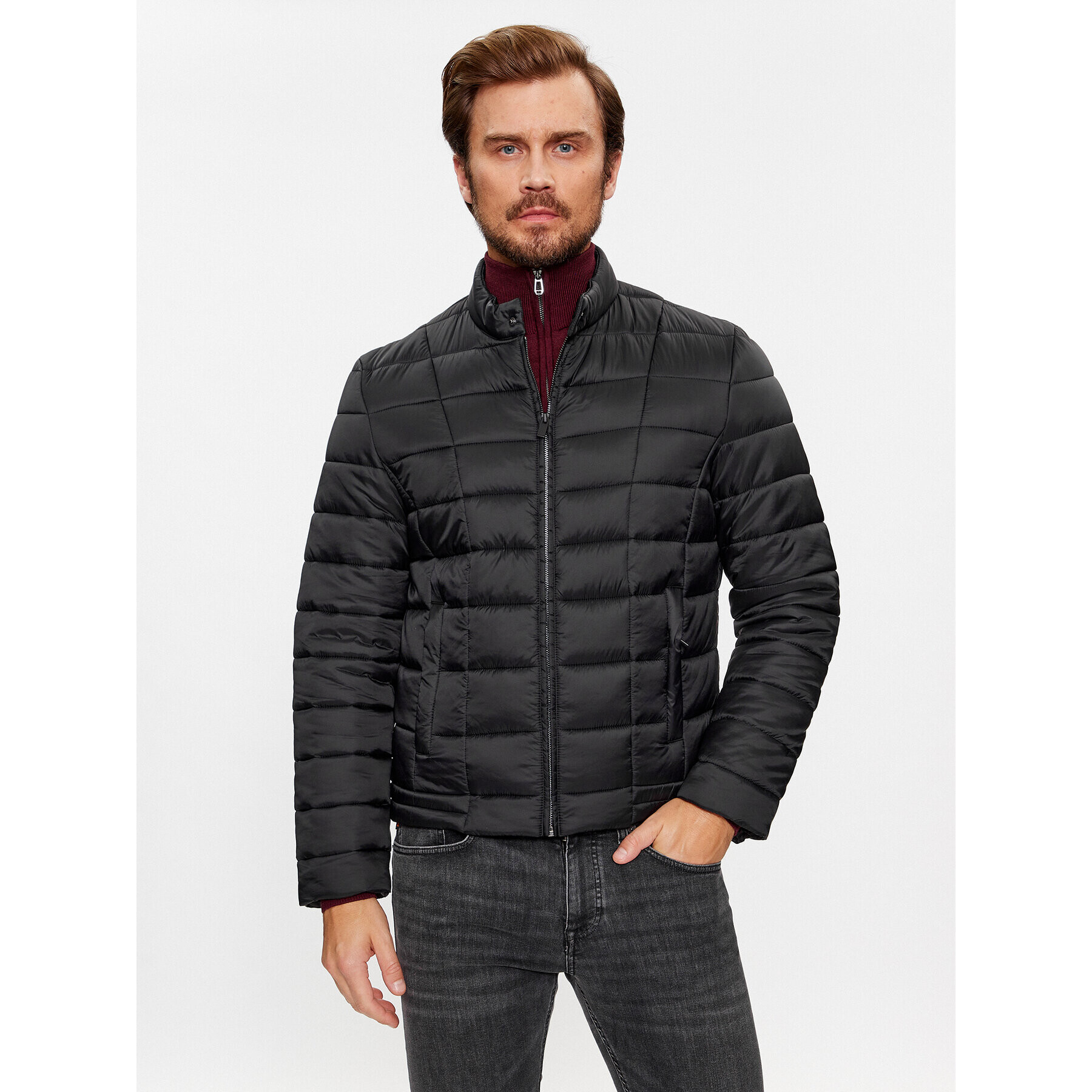 Trussardi Zimné bundy 52S00906 Čierna Regular Fit - Pepit.sk