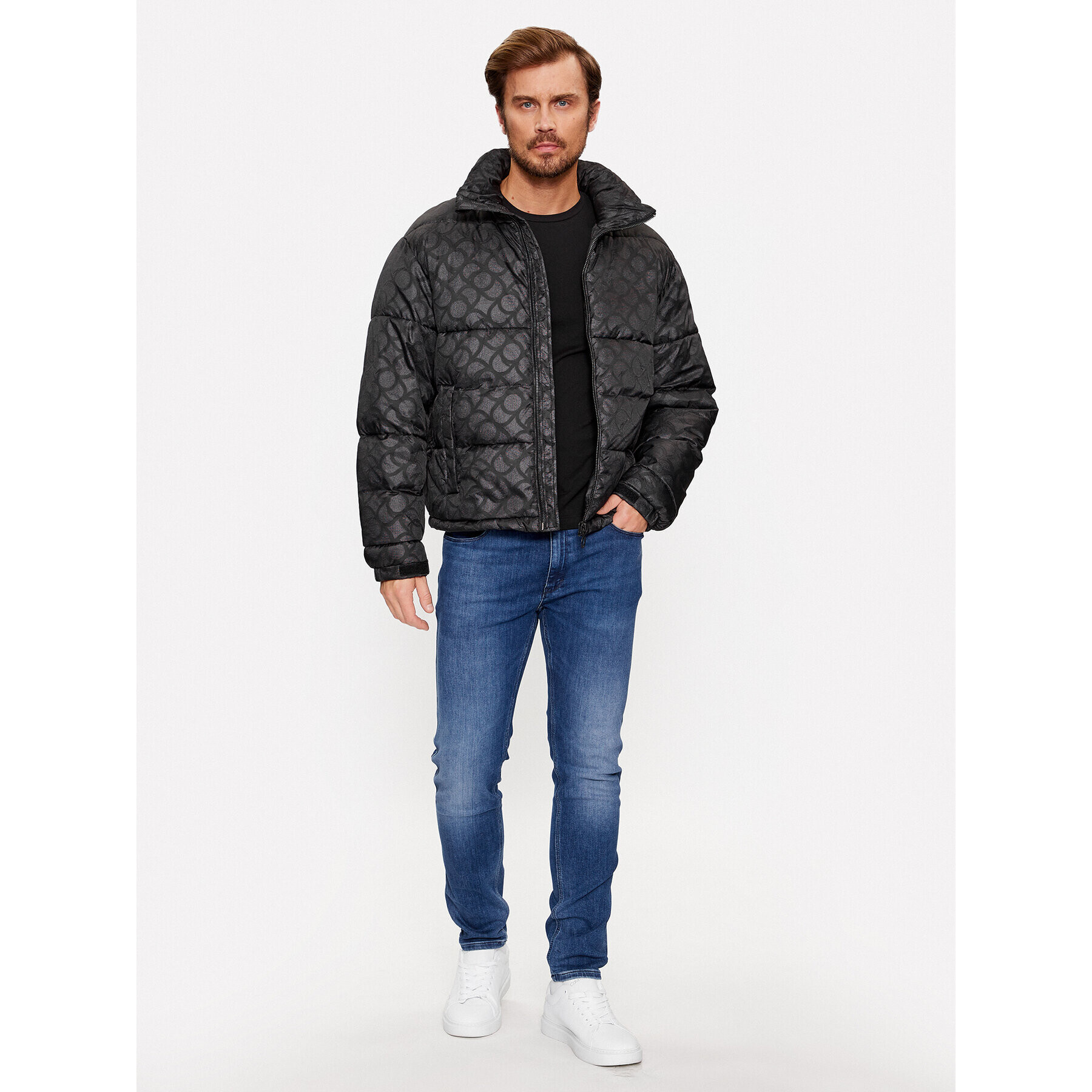 Trussardi Zimné bundy 52S00944 Čierna Regular Fit - Pepit.sk