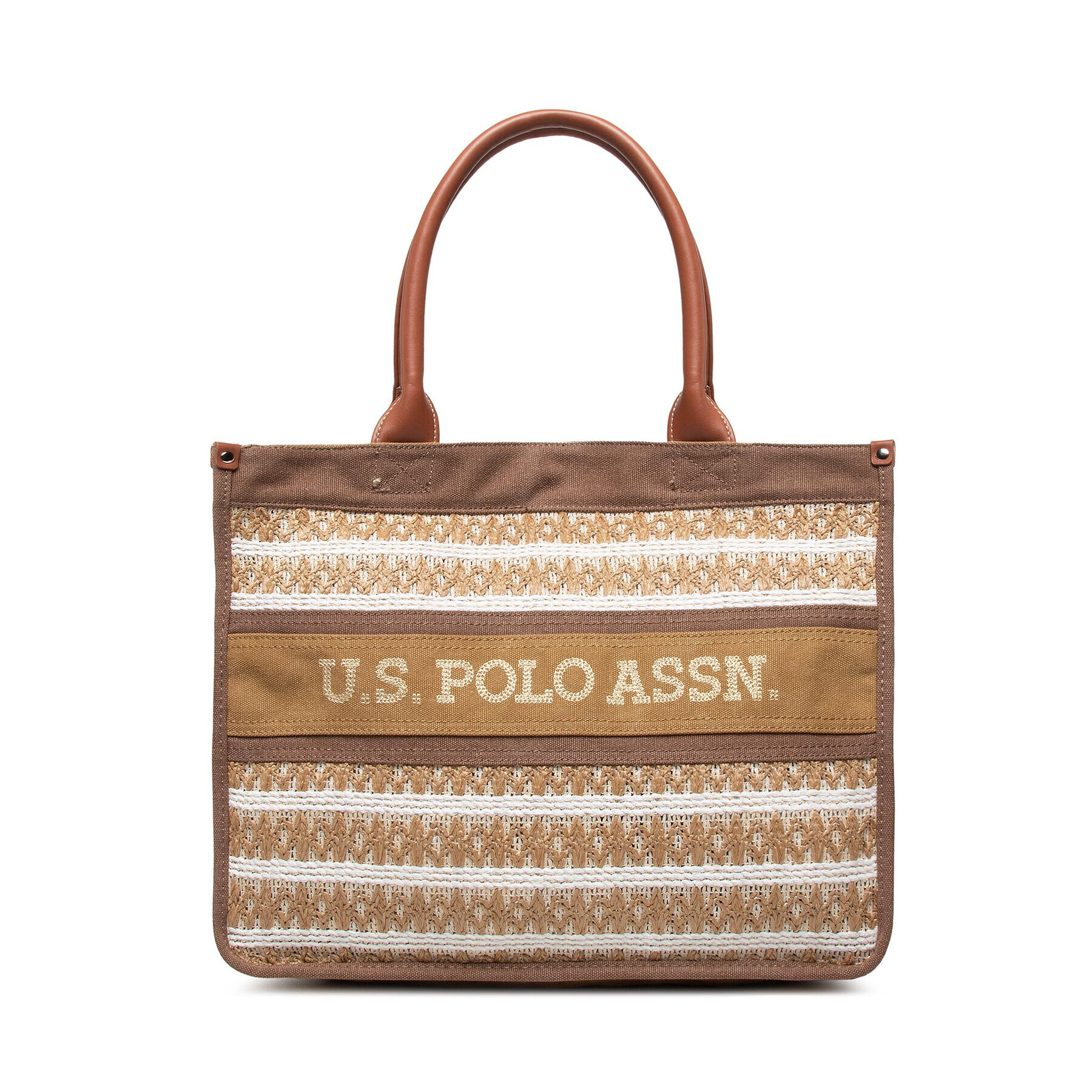 U.S. Polo Assn. Kabelka El Dorado Shopping Bag BEUDD5386WUP517 Hnedá - Pepit.sk